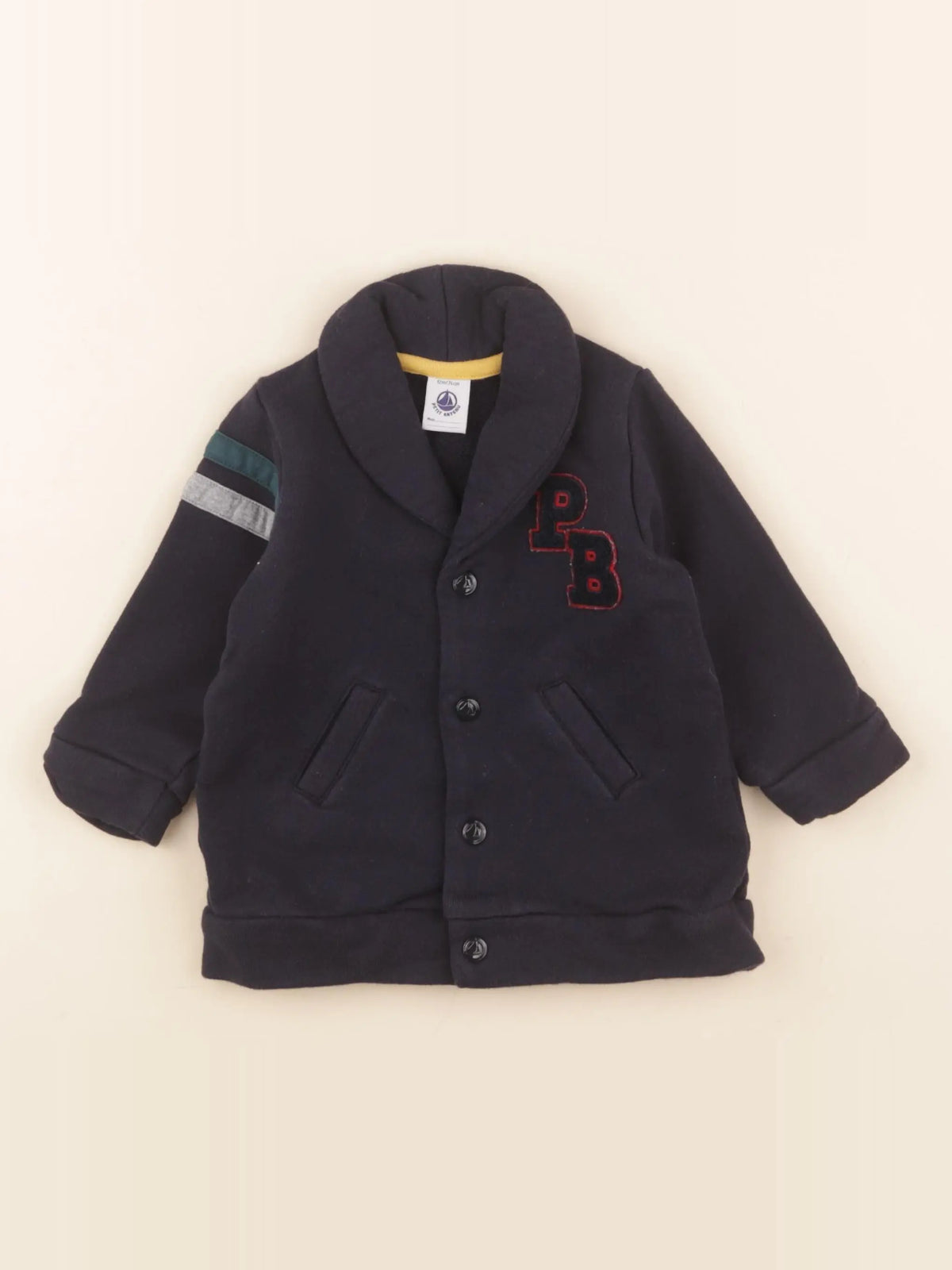 Petit Bateau - veste bleu - 12 mois