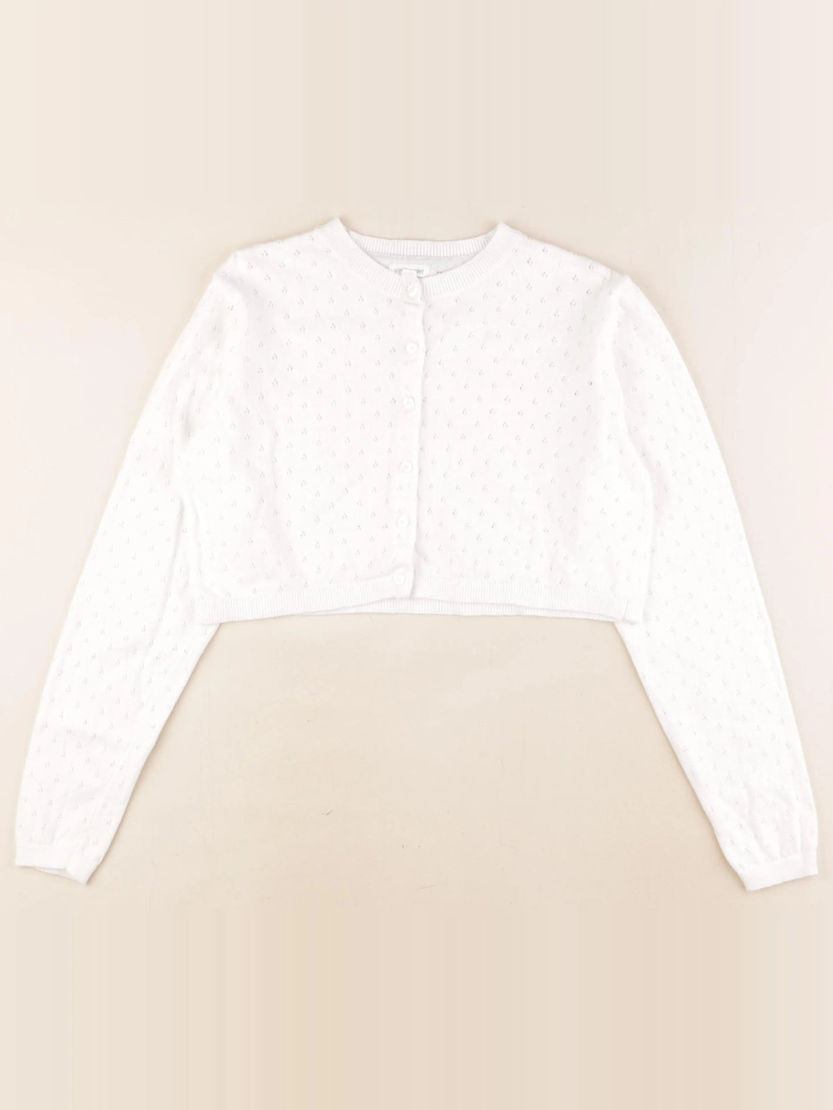 Vertbaudet - gilet blanc - 12 ans