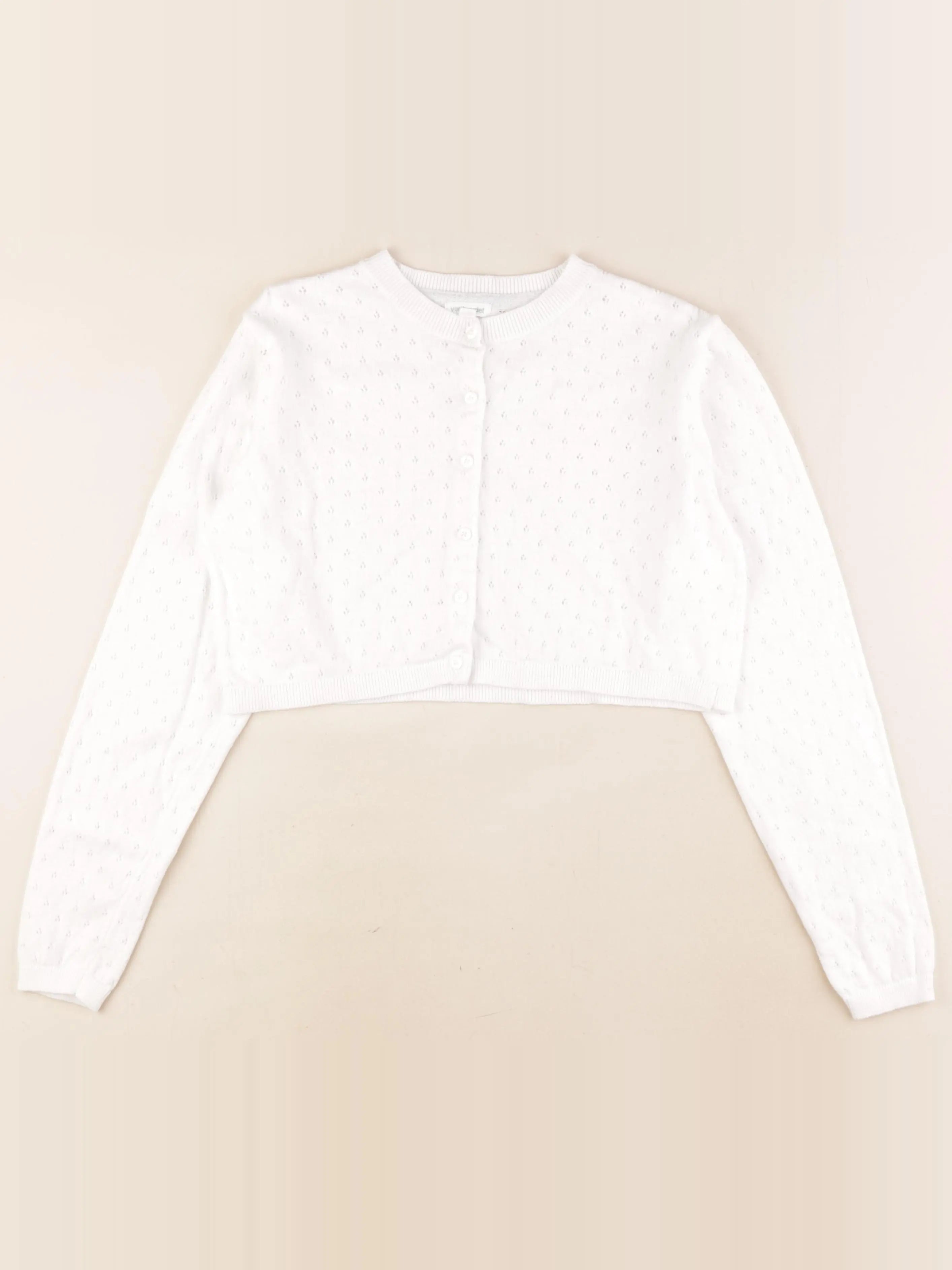 Vertbaudet - gilet blanc - 12 ans