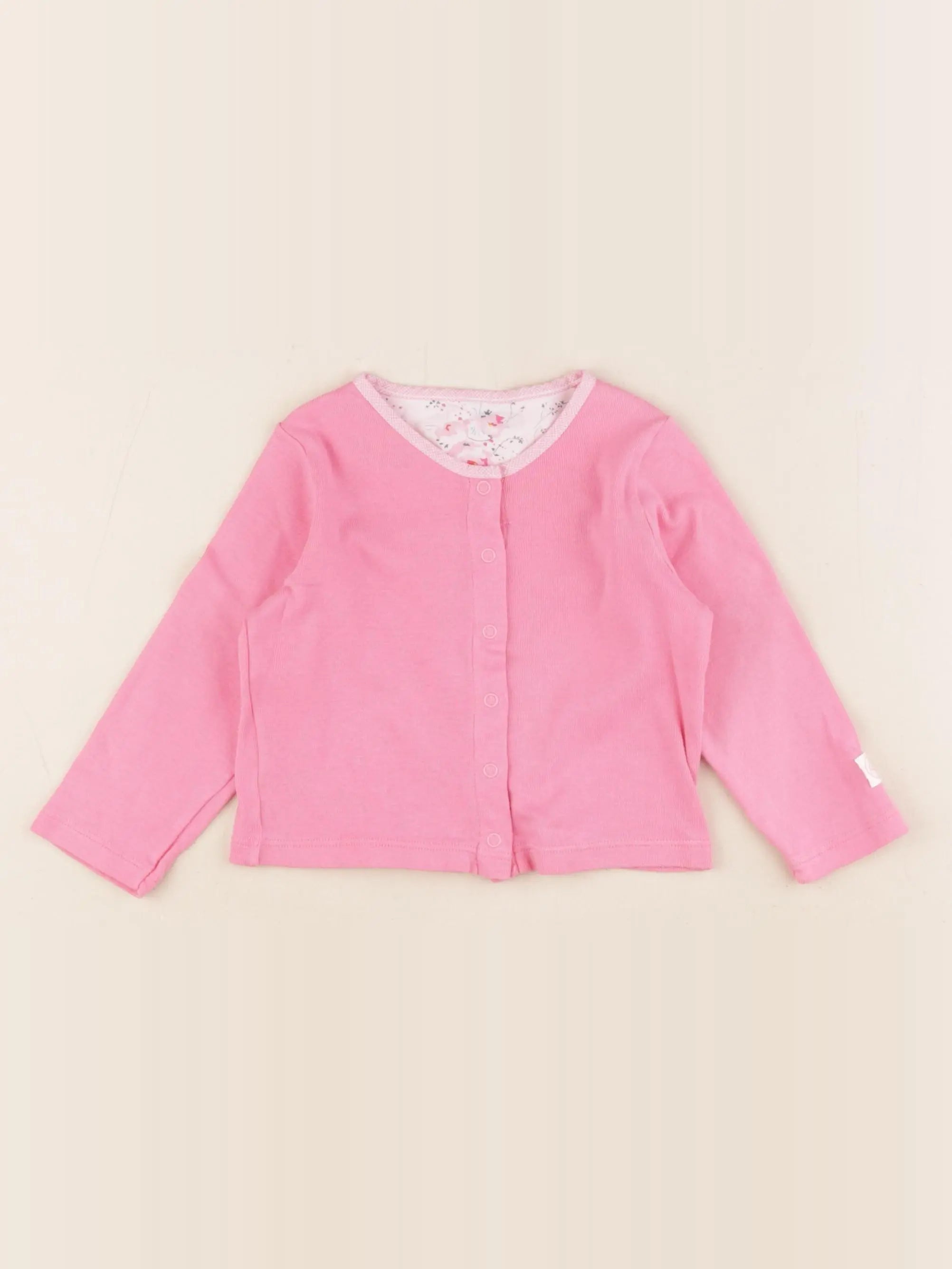 Petit Bateau - tee-shirt rose - 12 mois