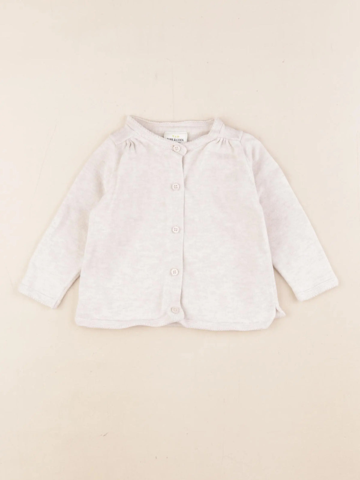 Tape à l'oeil - gilet beige - 9 mois