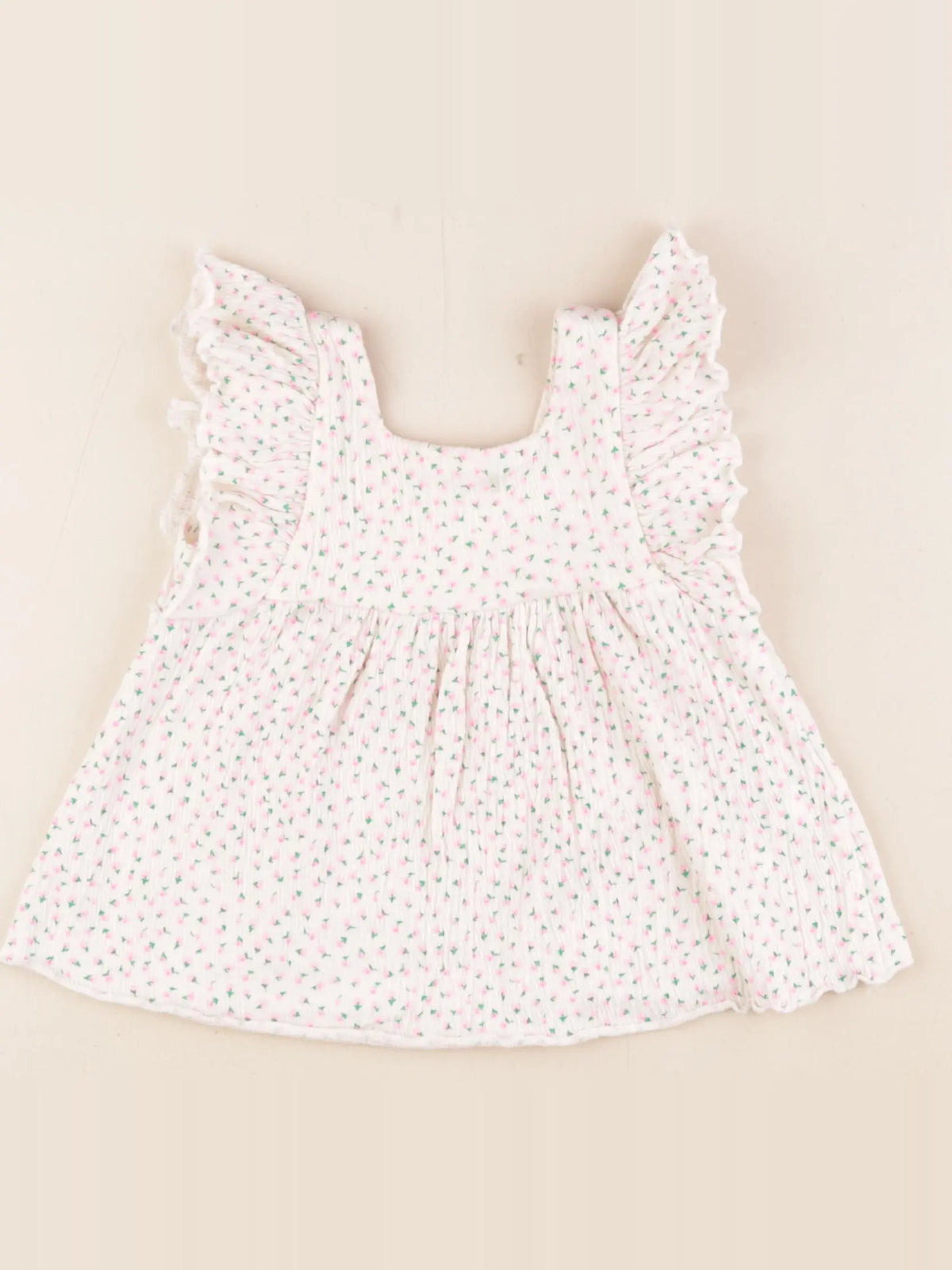 Zara - blouse beige, rose - 18 mois