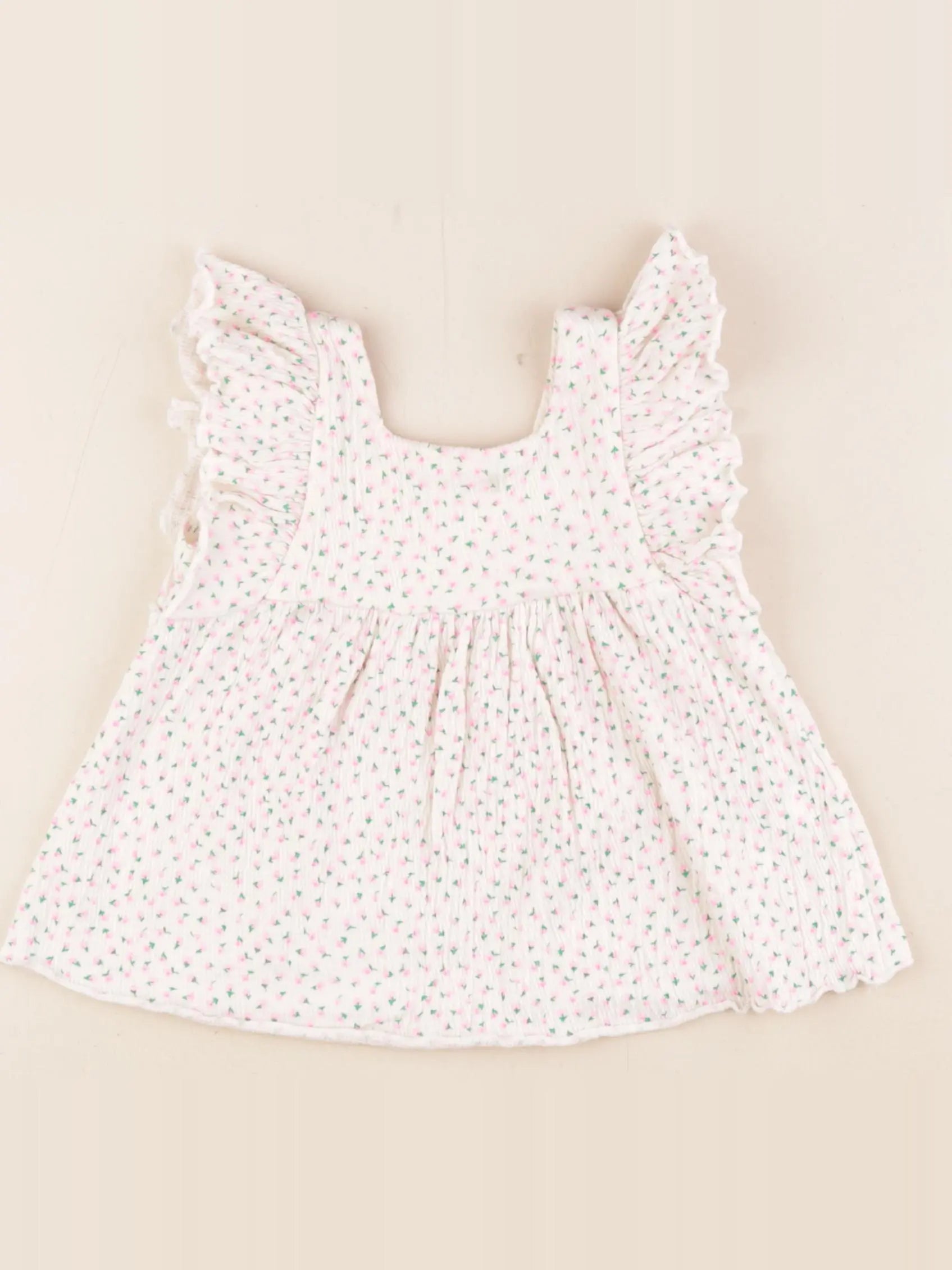Zara - blouse beige, rose - 18 mois