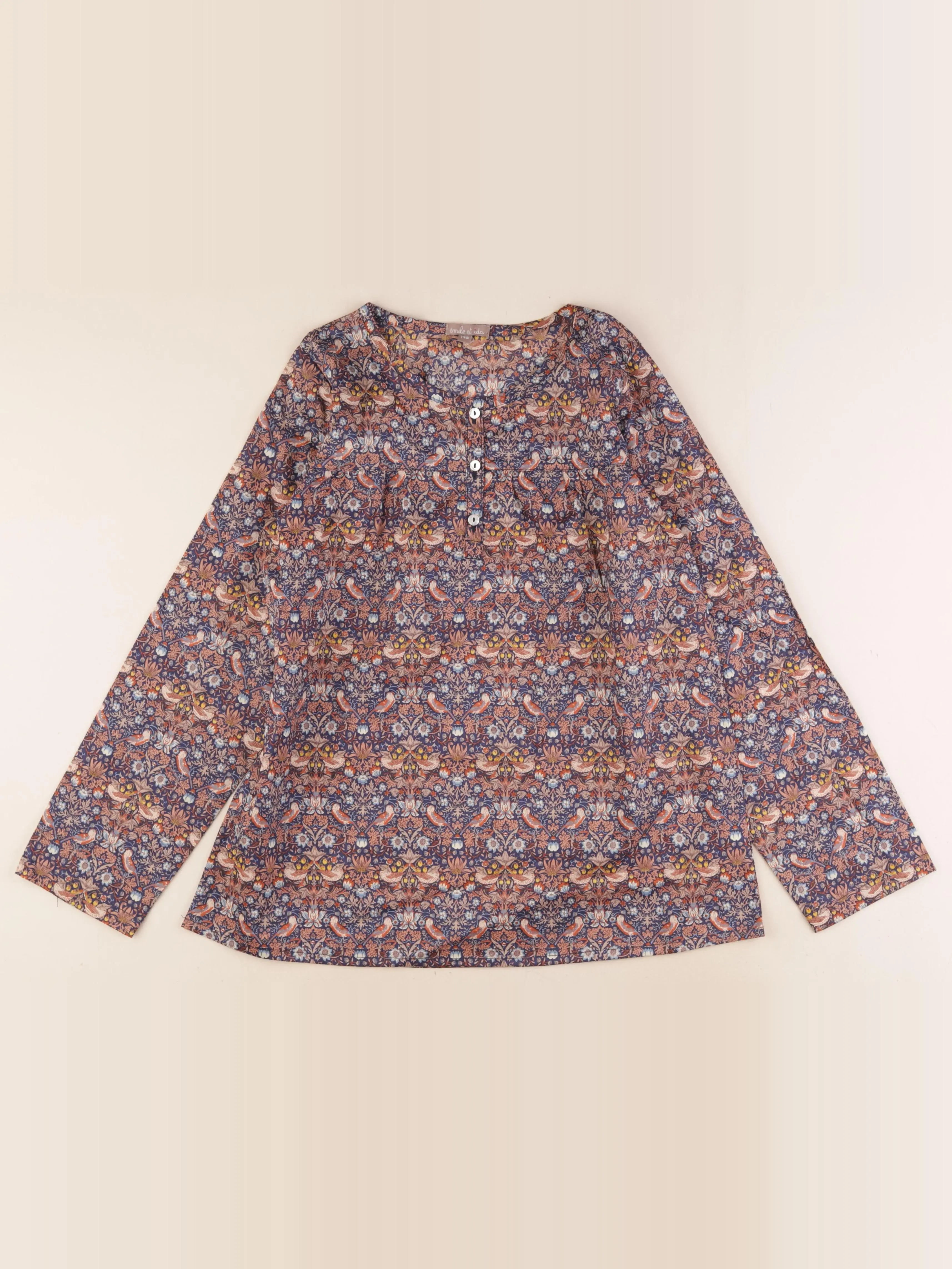 Emile et Ida - blouse multicolore - 14 ans