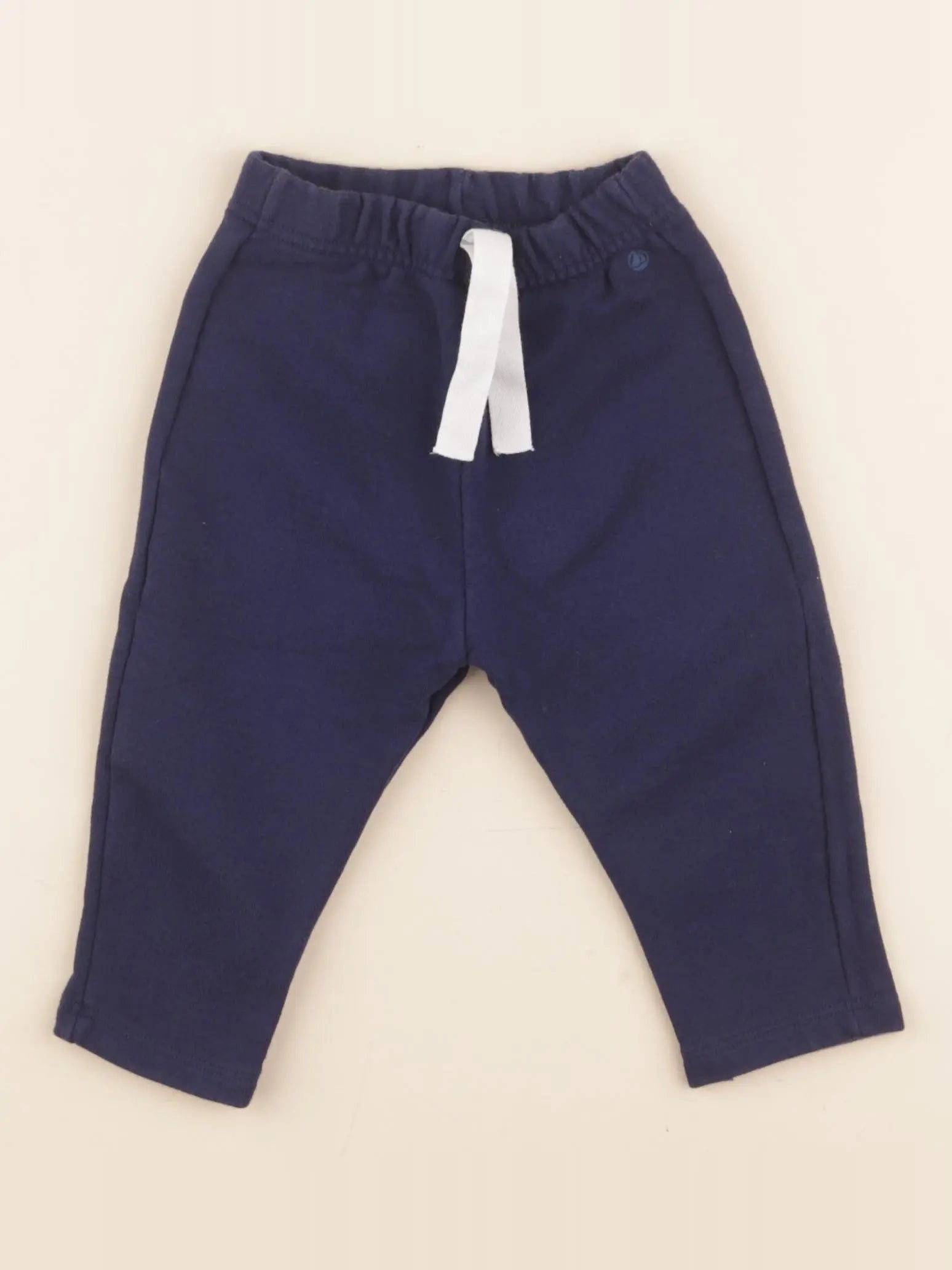Petit Bateau - pantalon bleu - 12 mois
