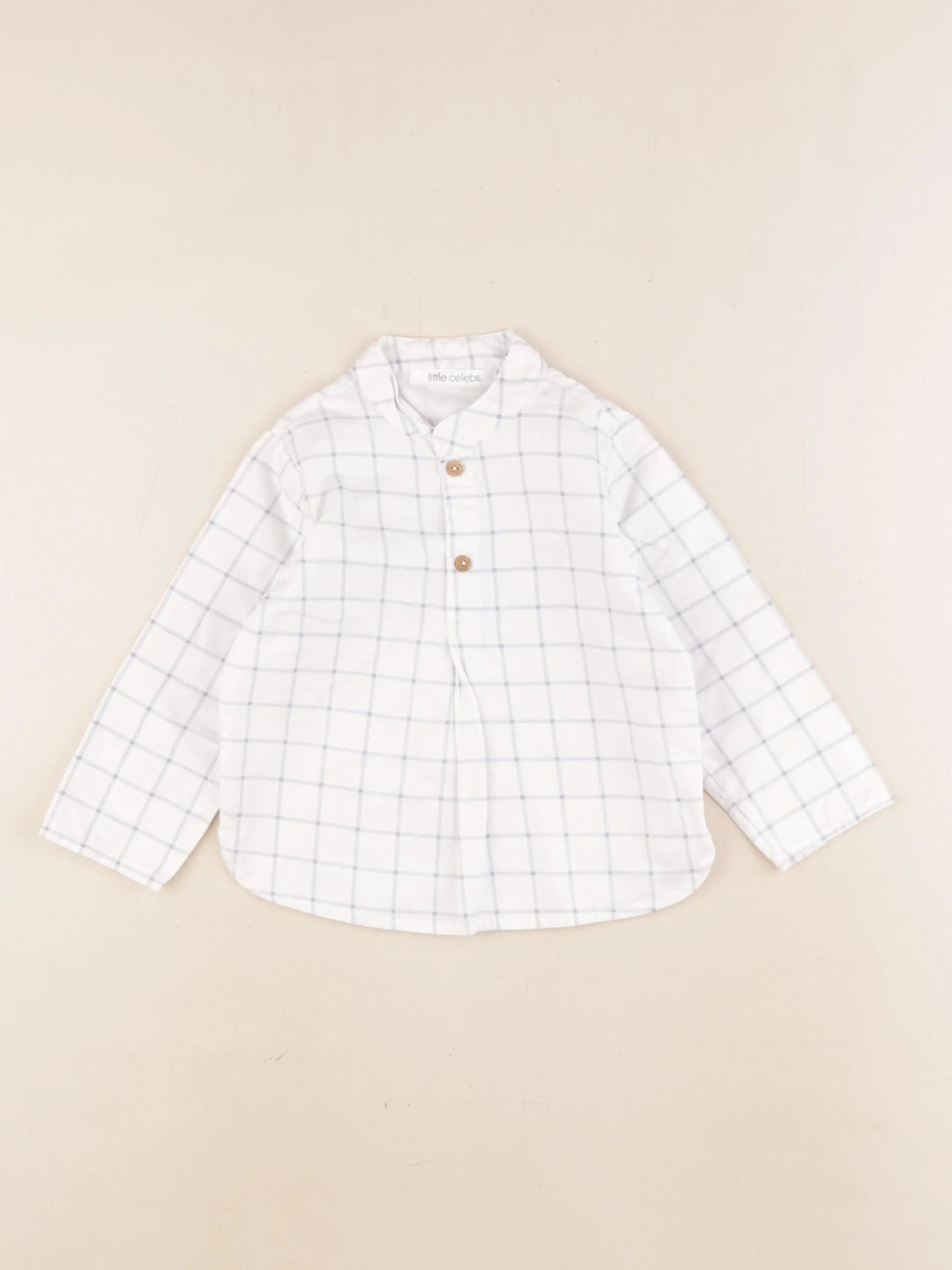 Little Celebs - chemise bleu, blanc - 18 mois