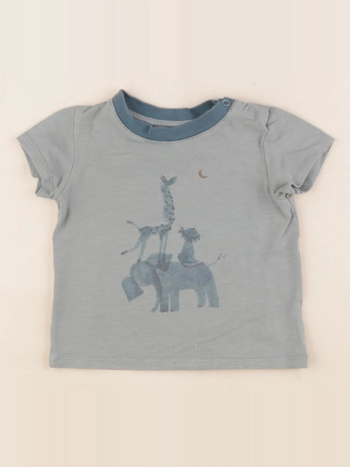 Moulin Roty - tee-shirt vert - 12 mois