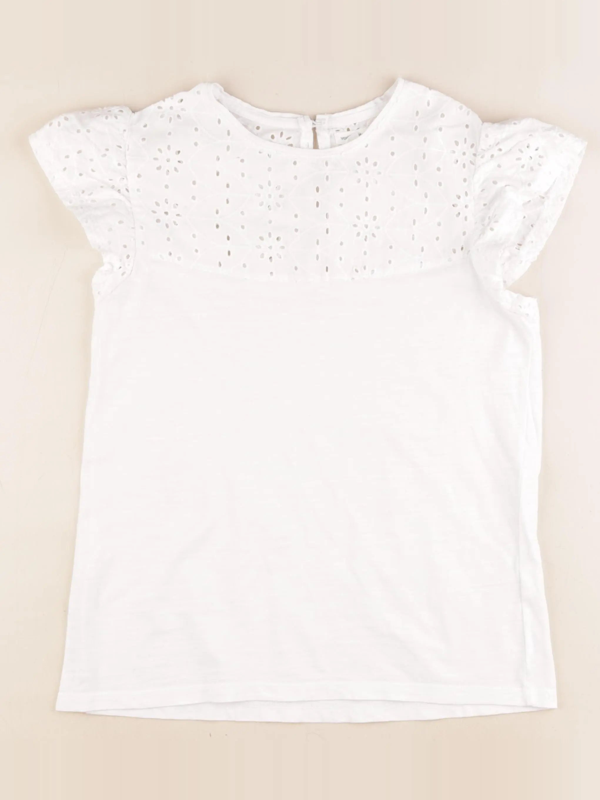 Vertbaudet - tee-shirt blanc - 14 ans