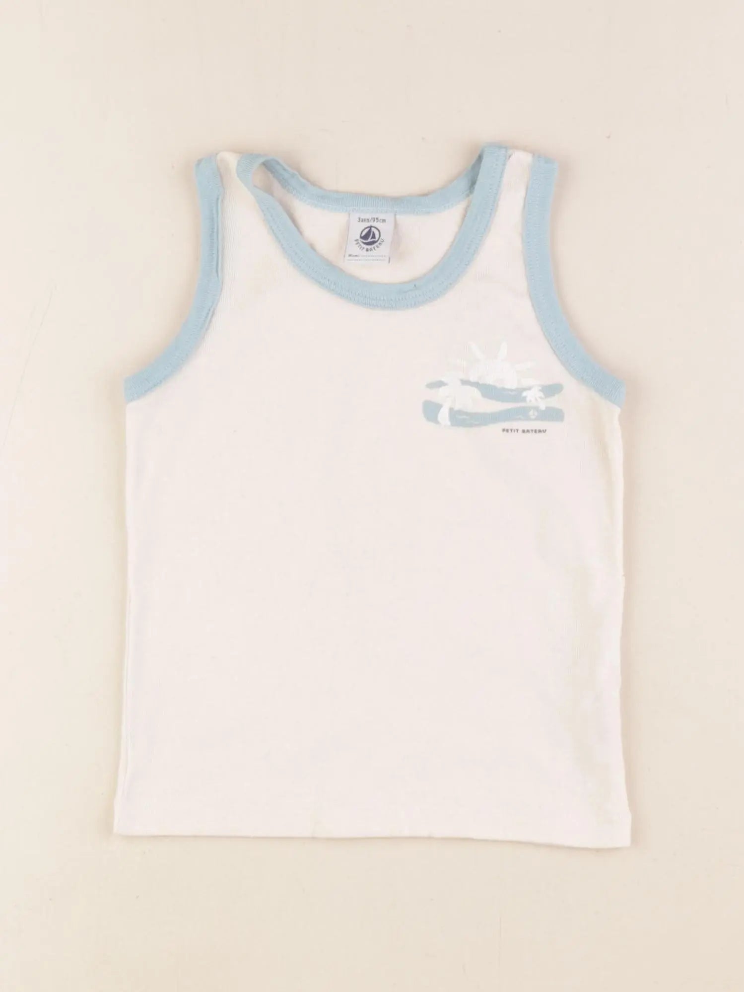 Petit Bateau - débardeur beige - 3 ans