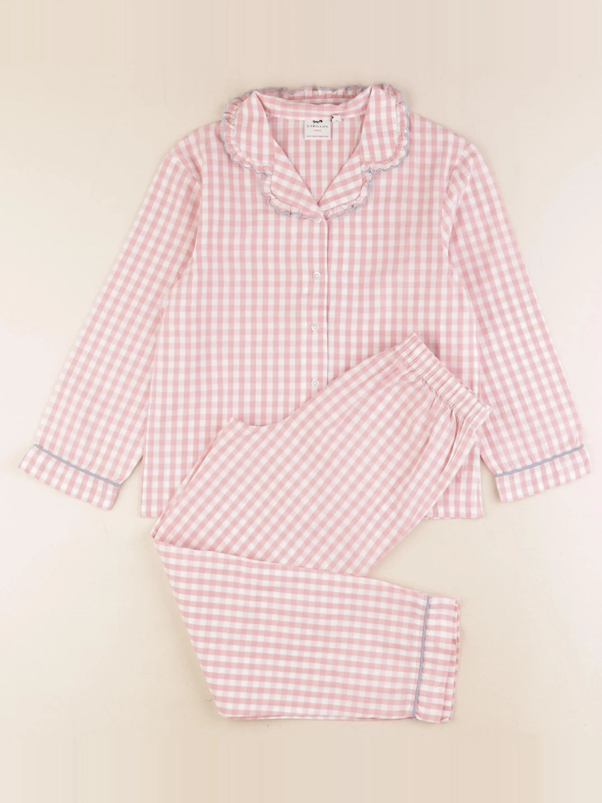 Cyrillus - pyjama coton rose - 8 ans