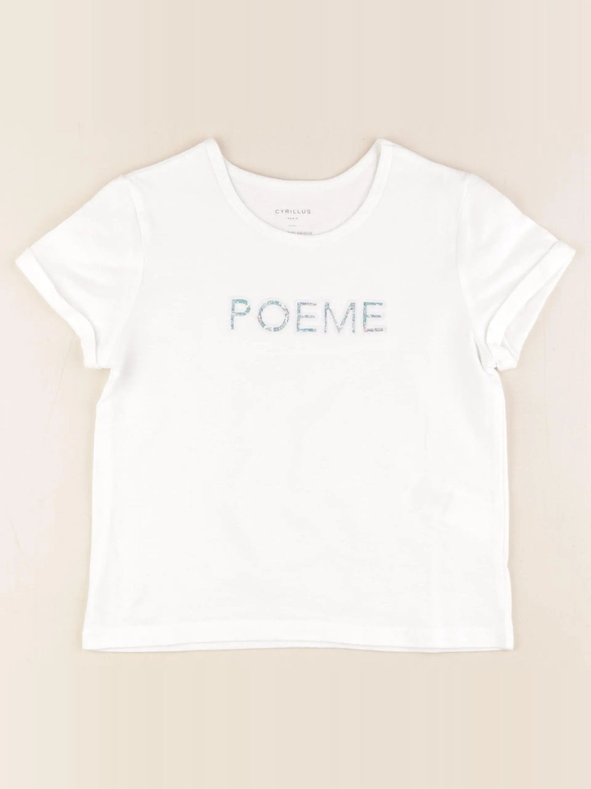 Cyrillus - tee-shirt blanc - 8 ans