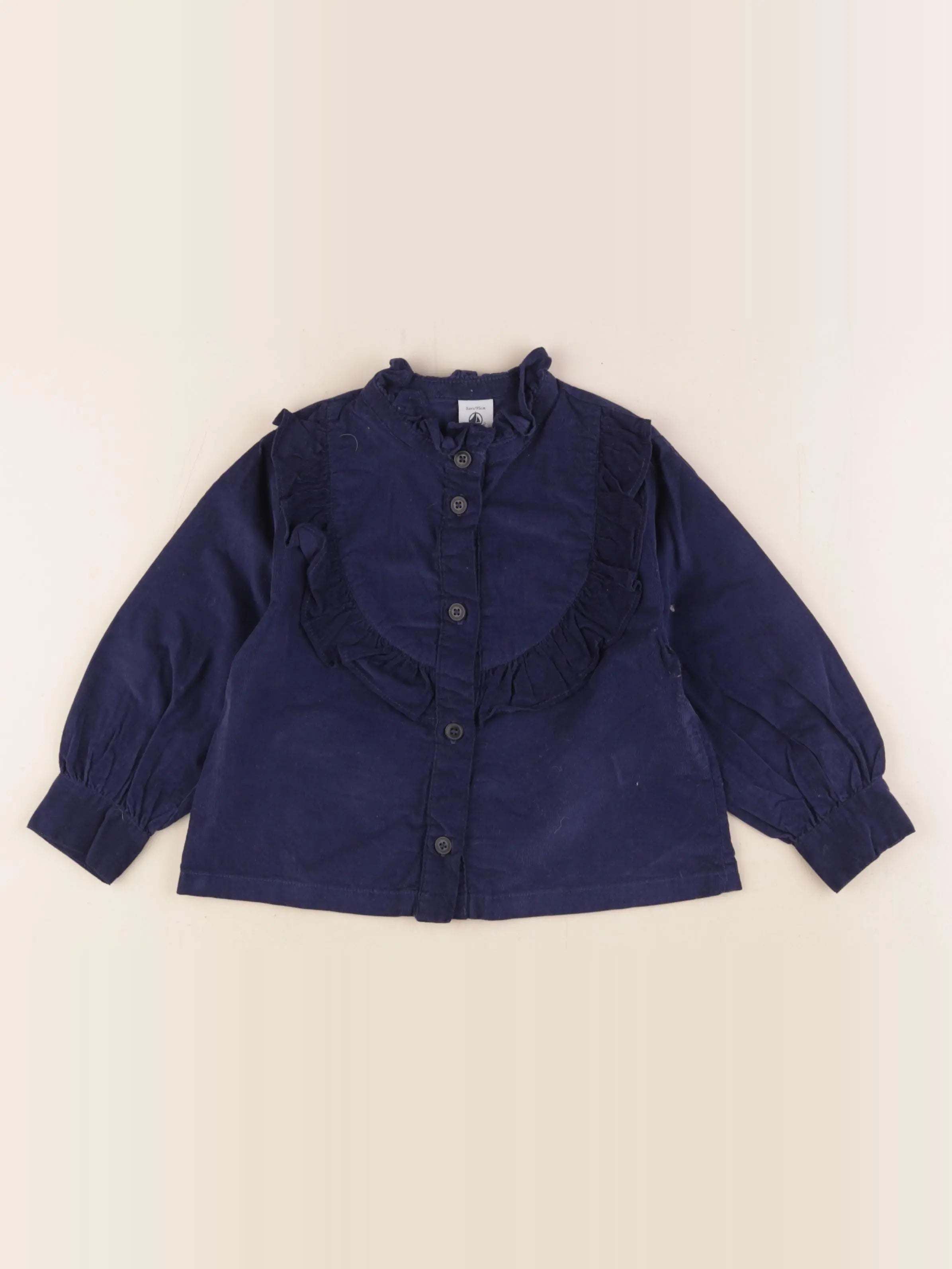 Petit Bateau - blouse bleu - 3 ans