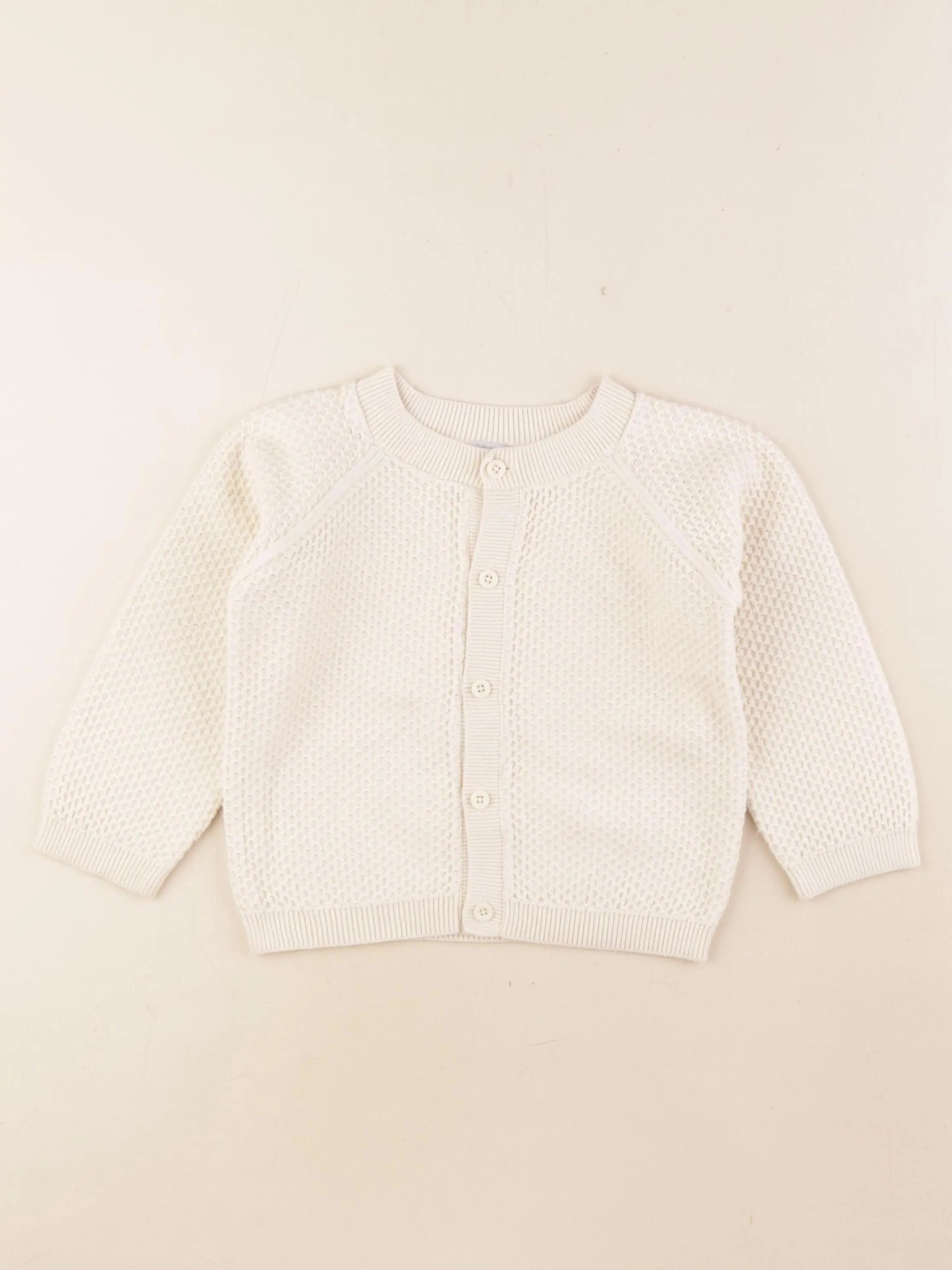 Petit Bateau - gilet beige - 36 mois