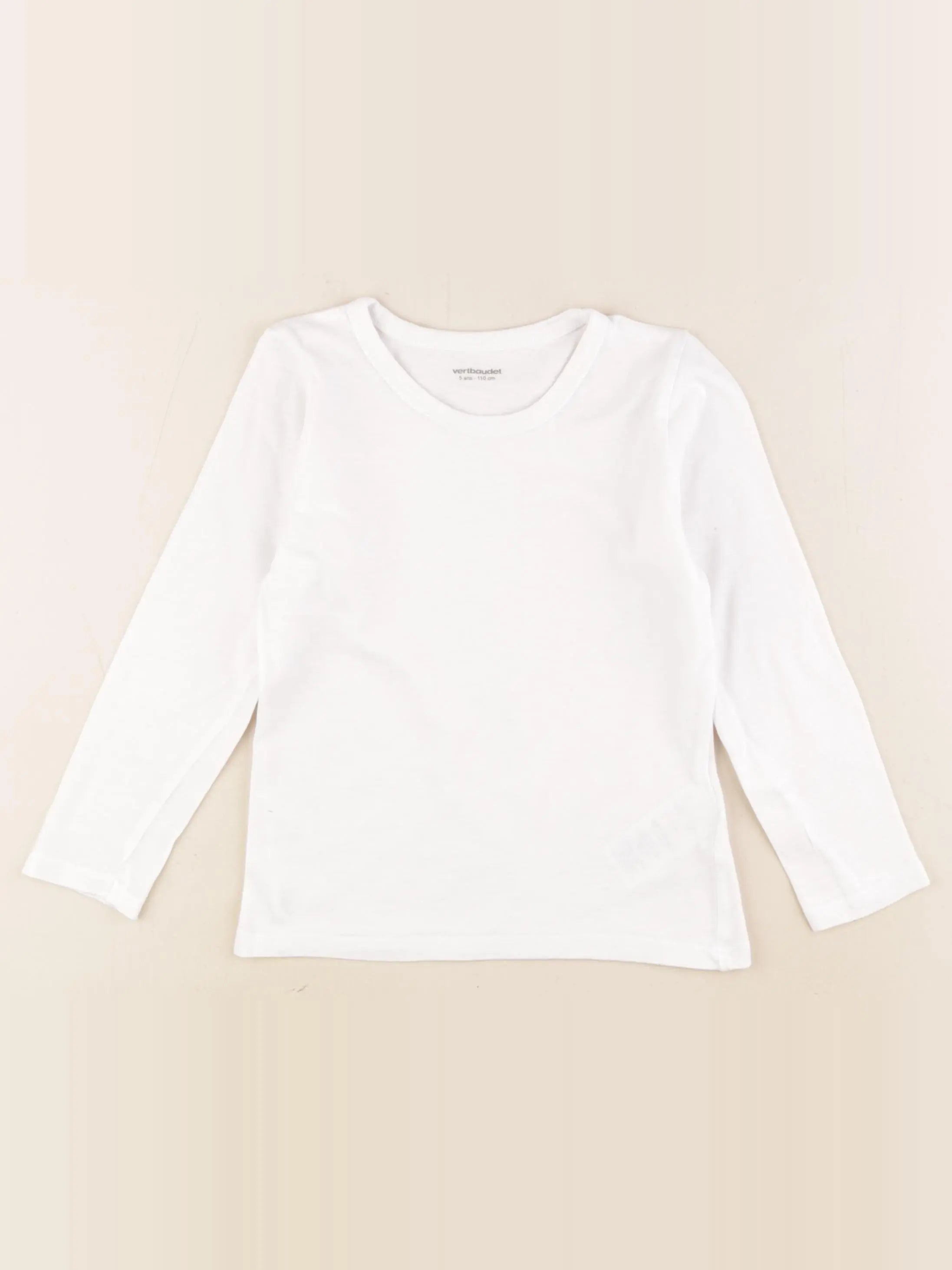 Vertbaudet - maillot de corps blanc - 5 ans