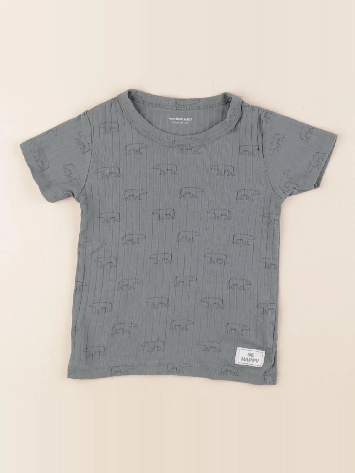 Vertbaudet - maillot de corps bleu - 3 ans