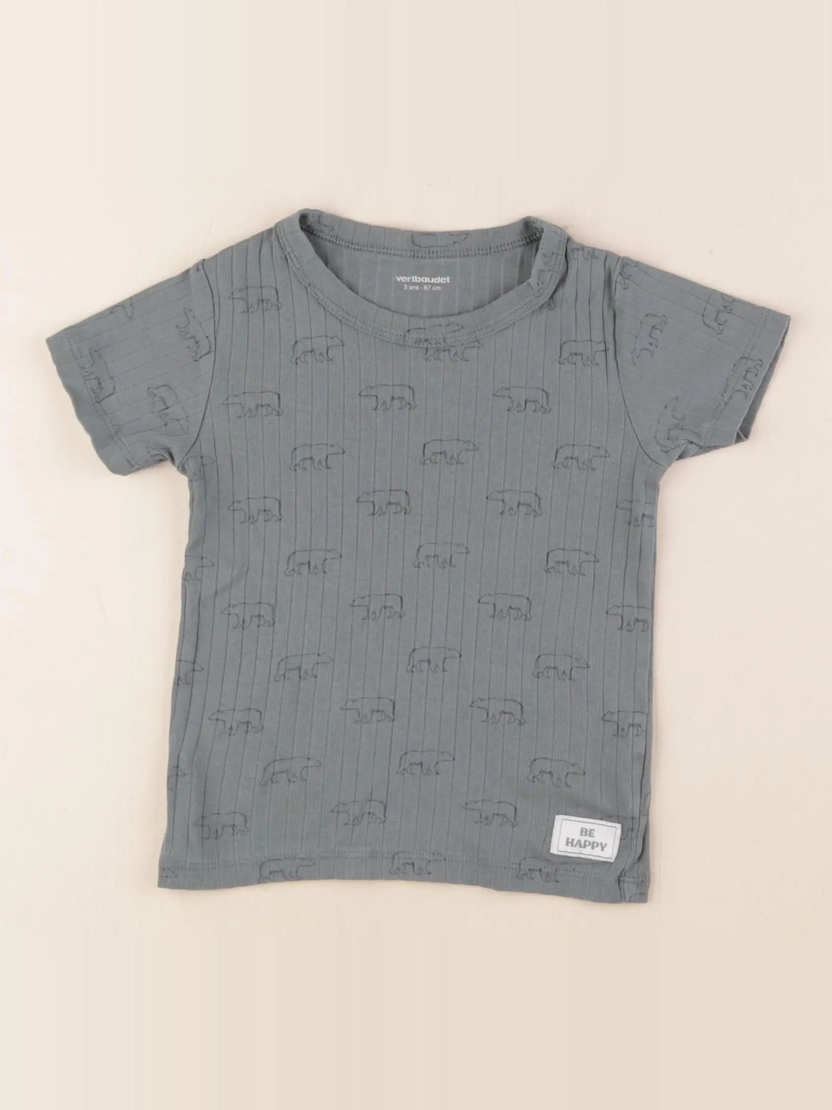 Vertbaudet - maillot de corps bleu - 3 ans