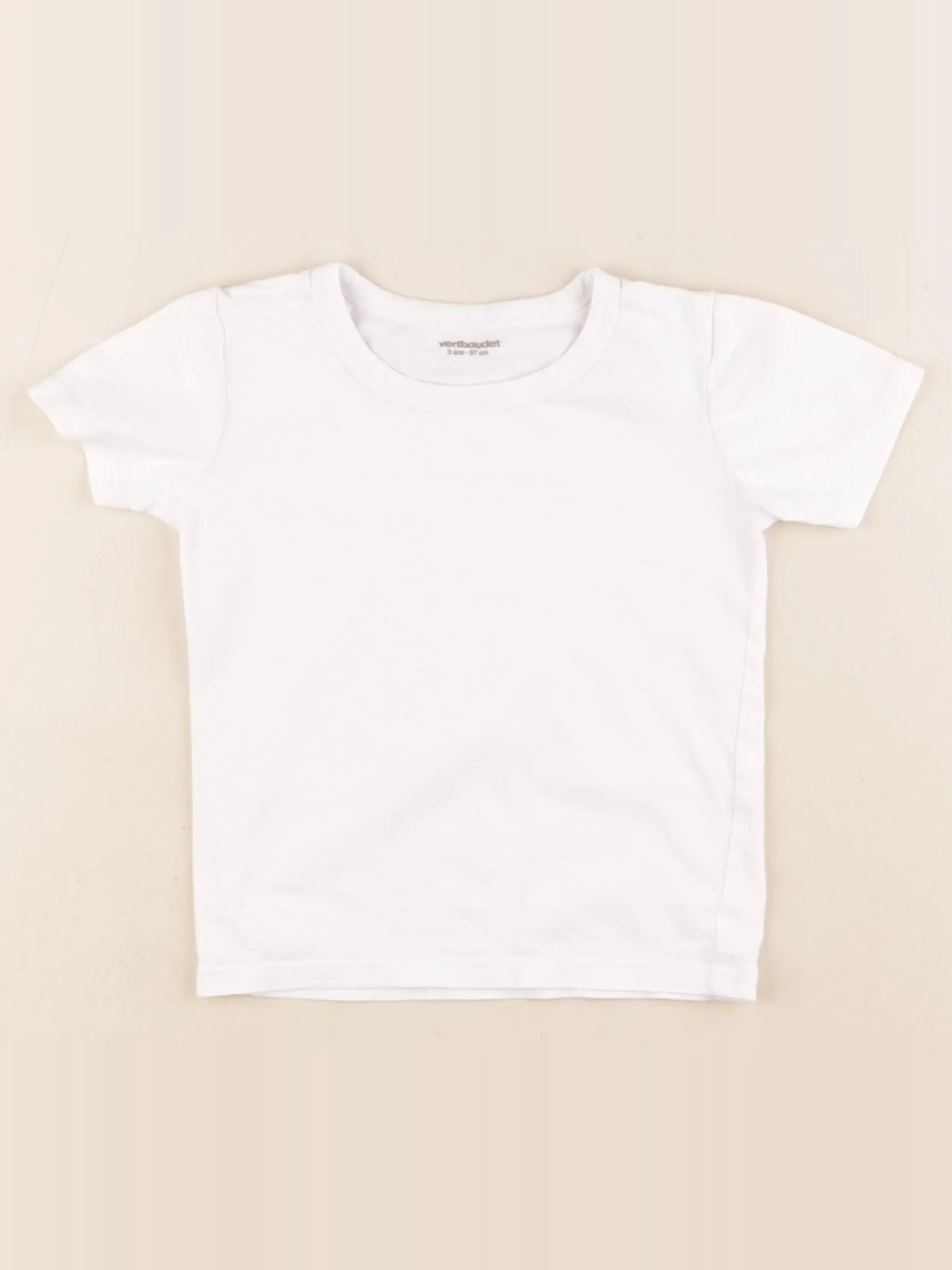 Vertbaudet - maillot de corps blanc - 3 ans