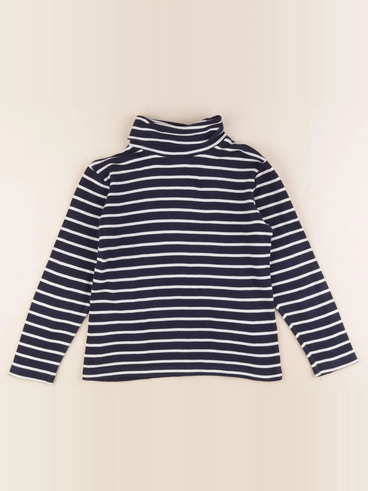 Cyrillus - sous-pull bleu, blanc - 6 ans