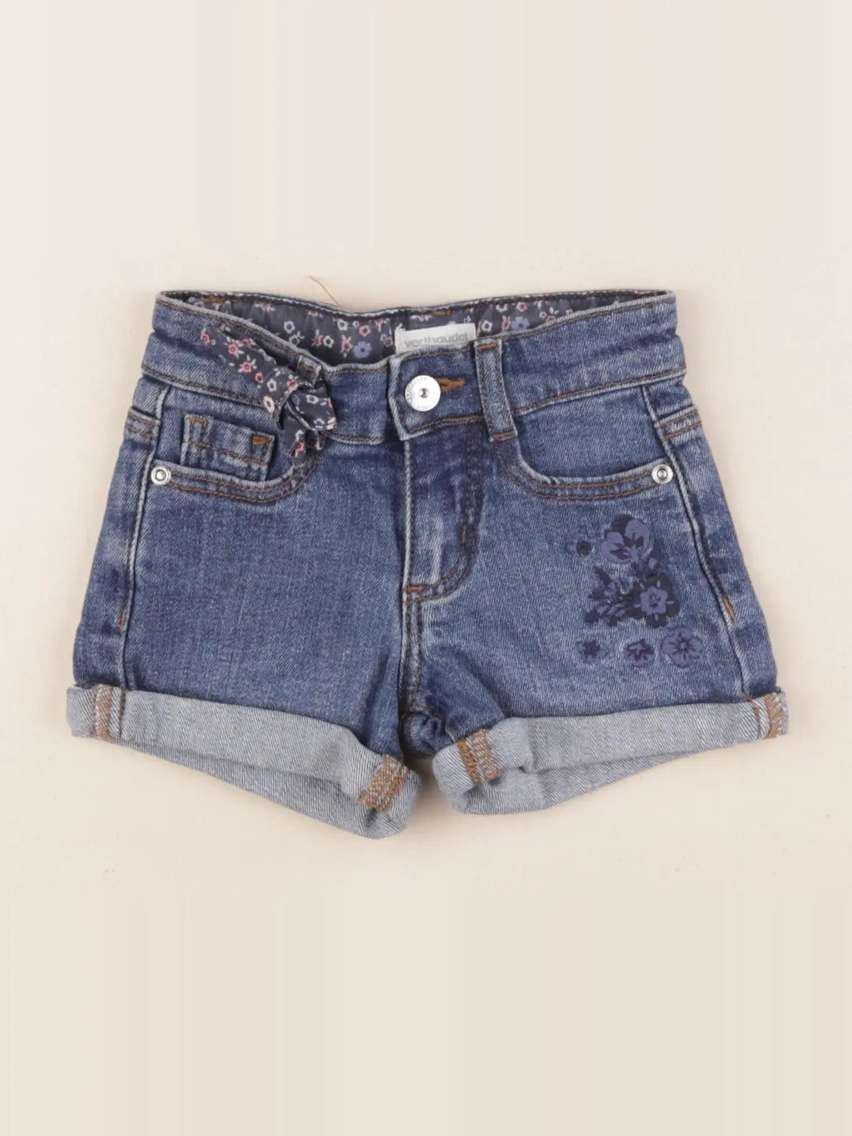 Vertbaudet - short bleu - 2 ans
