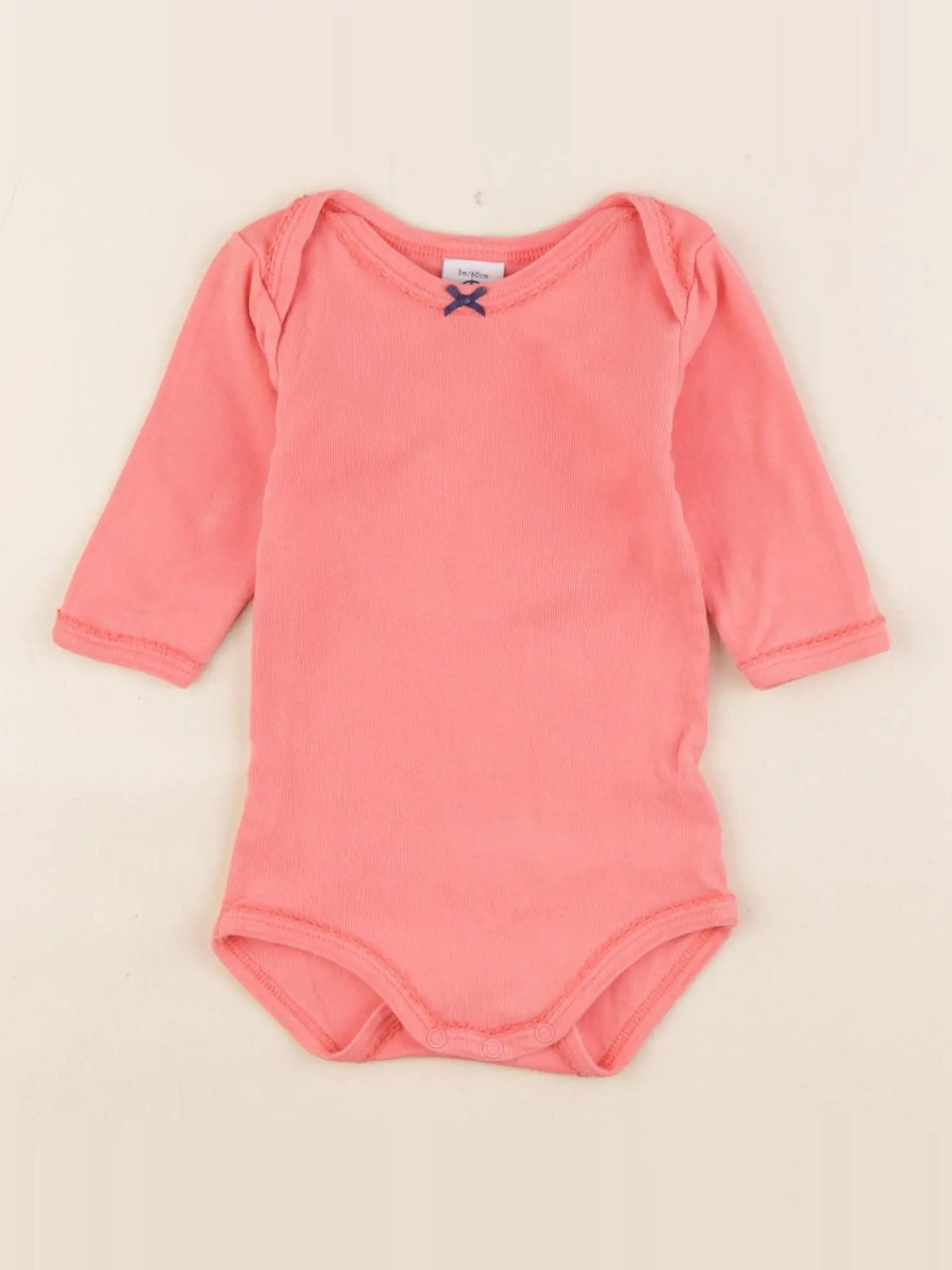 Petit Bateau - body rose - 3 mois