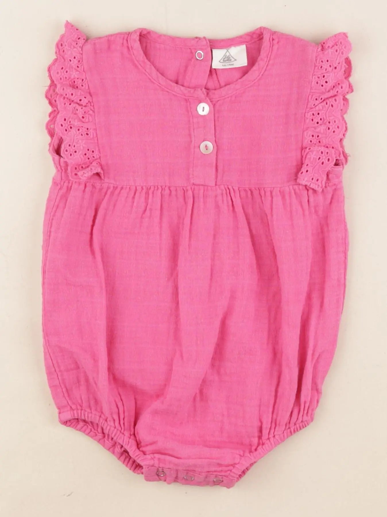Lililotte - combinaison rose - 12/18 mois