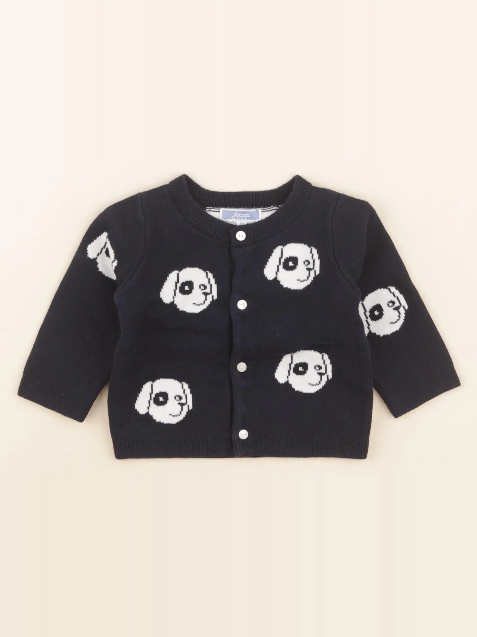 Jacadi - gilet bleu - 6 mois