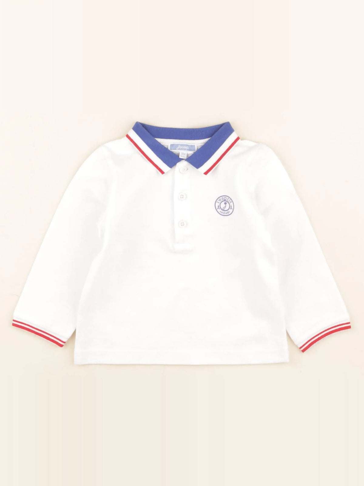 Jacadi - polo blanc - 12 mois