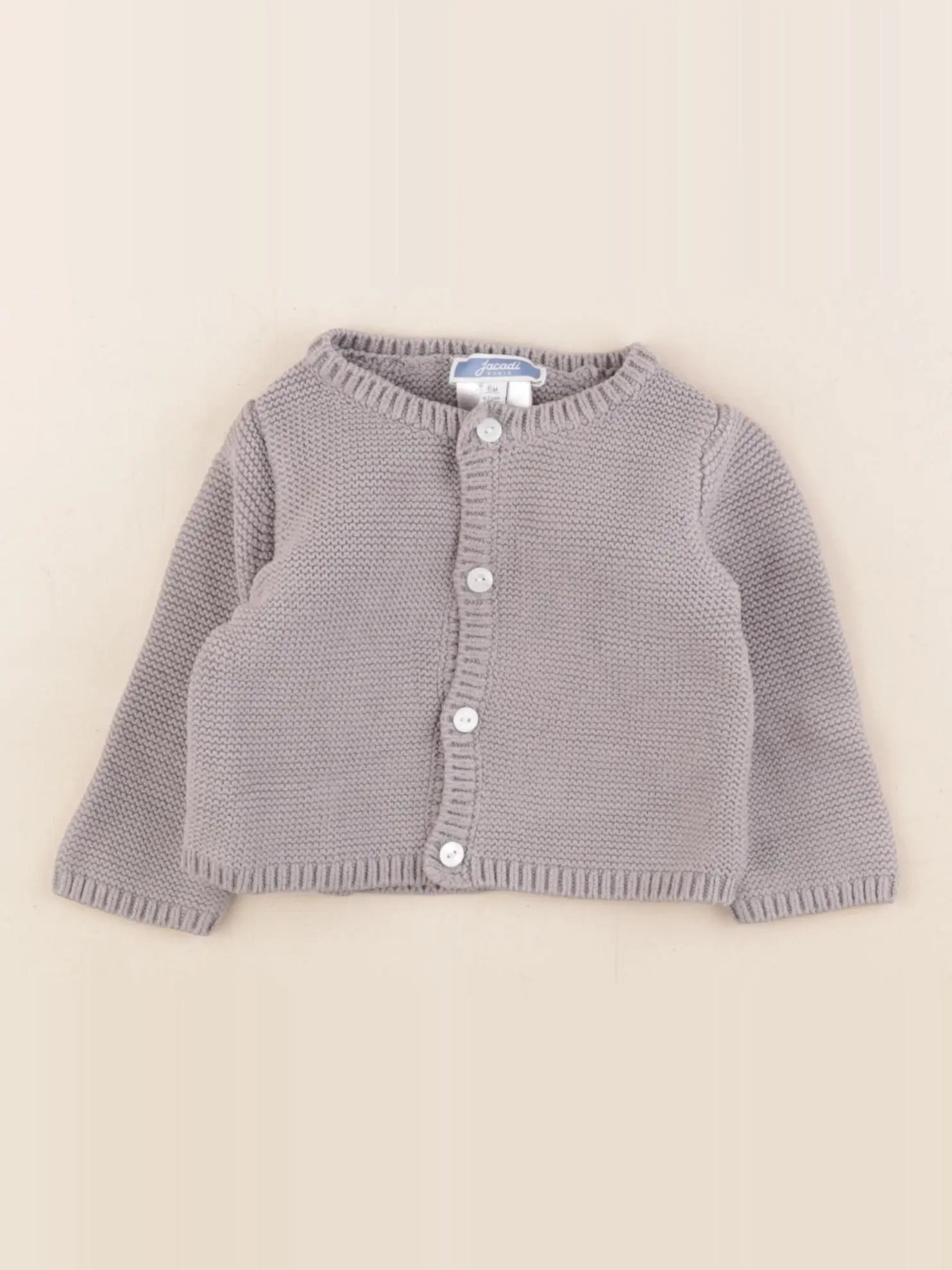 Jacadi - gilet gris - 6 mois