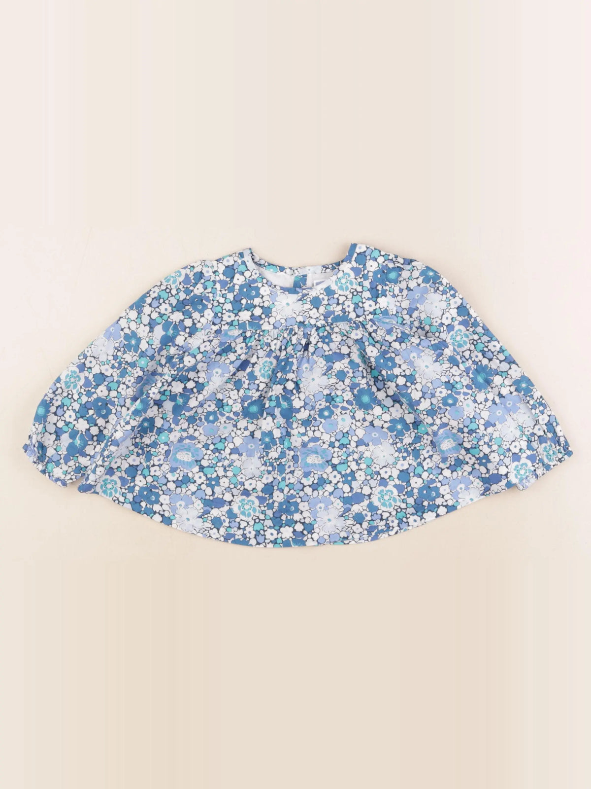 Jacadi - blouse liberty bleu - 18 mois