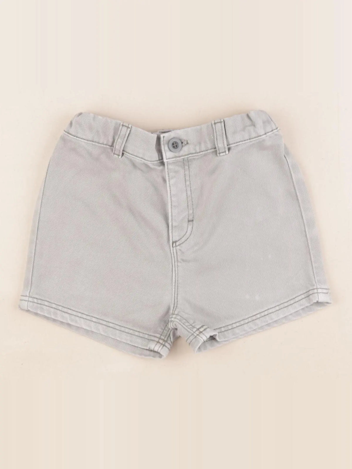 Petit Bateau - short gris - 24 mois