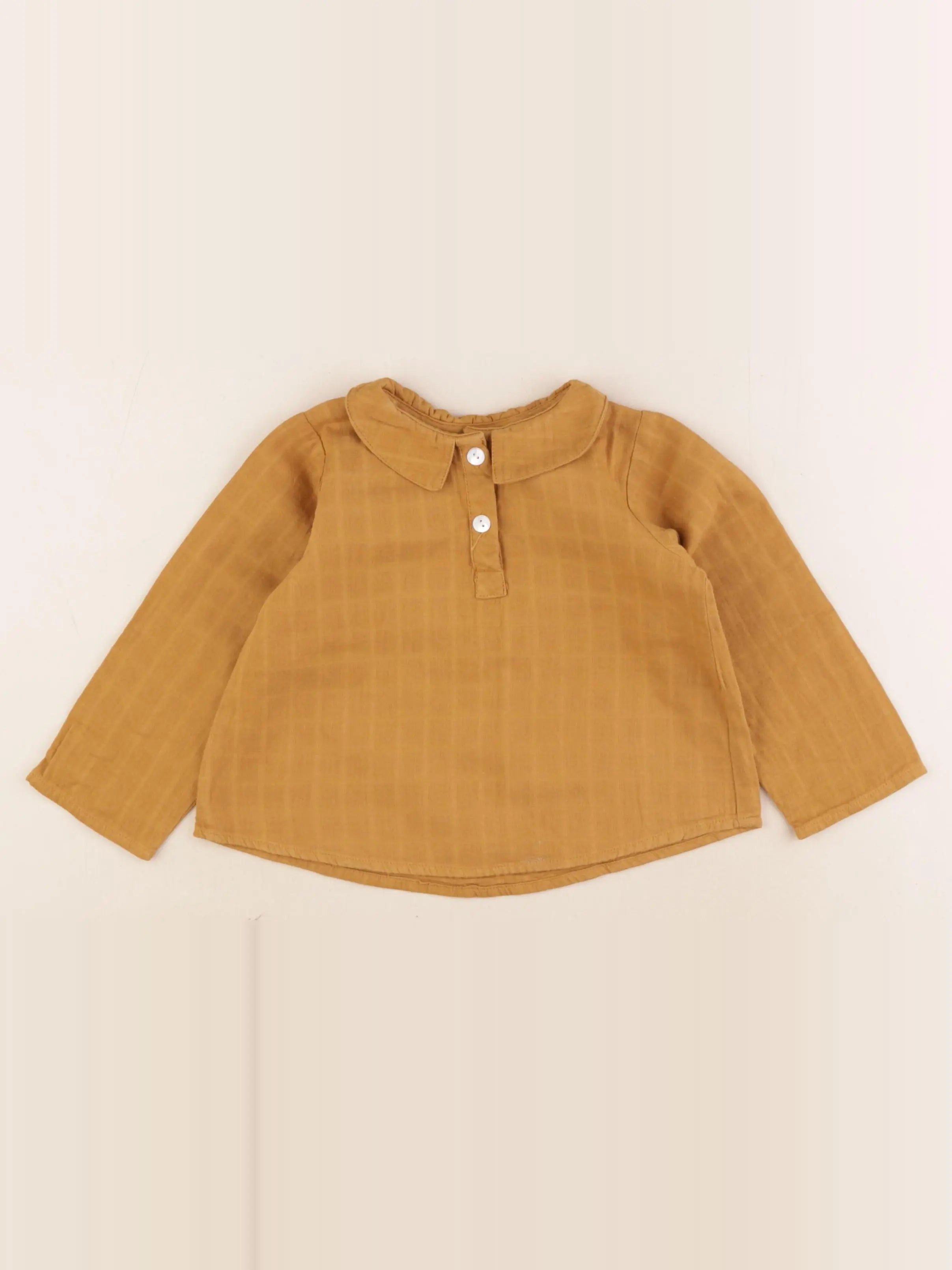Lililotte - blouse marron - 24 mois
