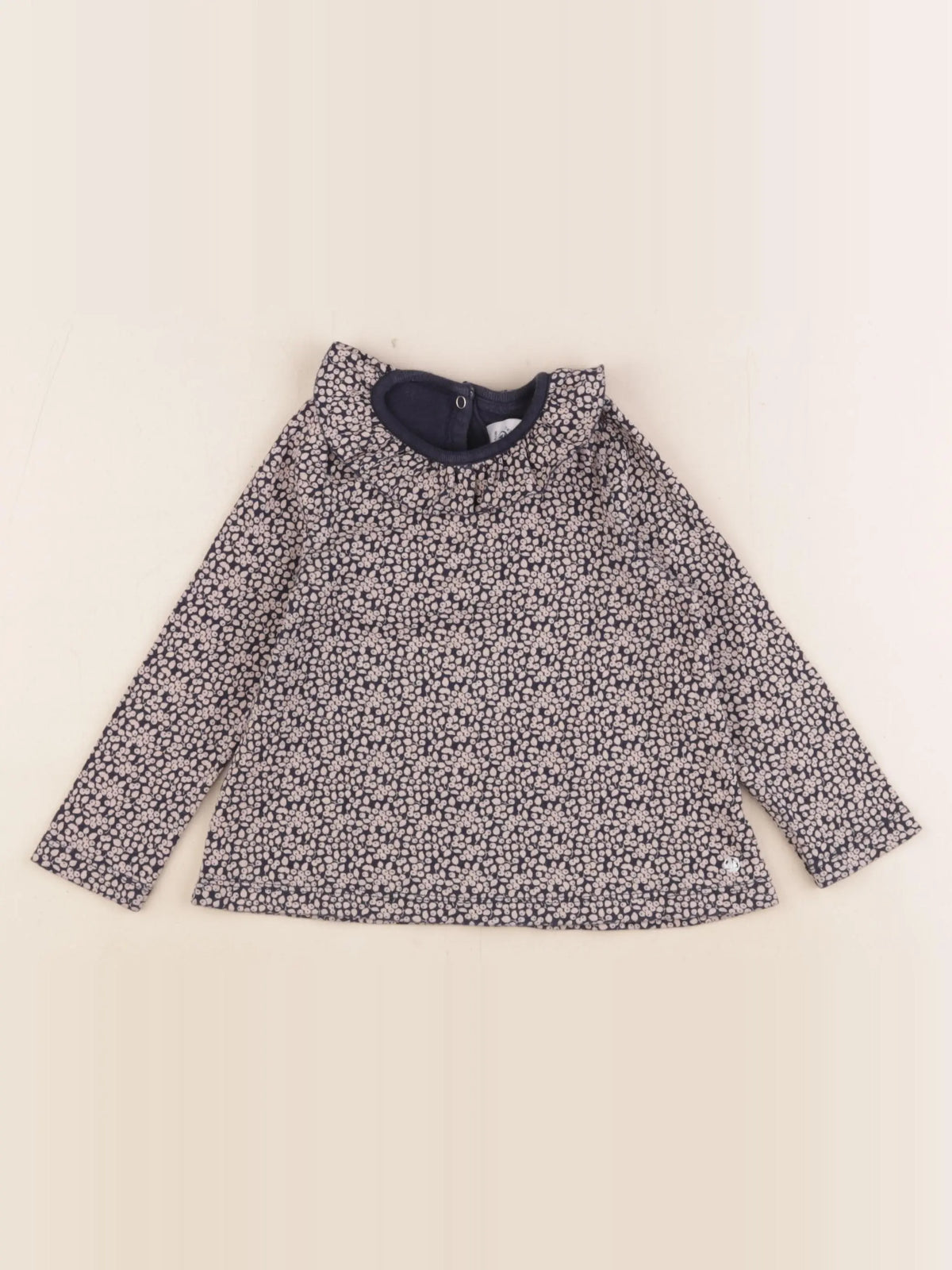 Petit Bateau - tee-shirt bleu, beige - 24 mois