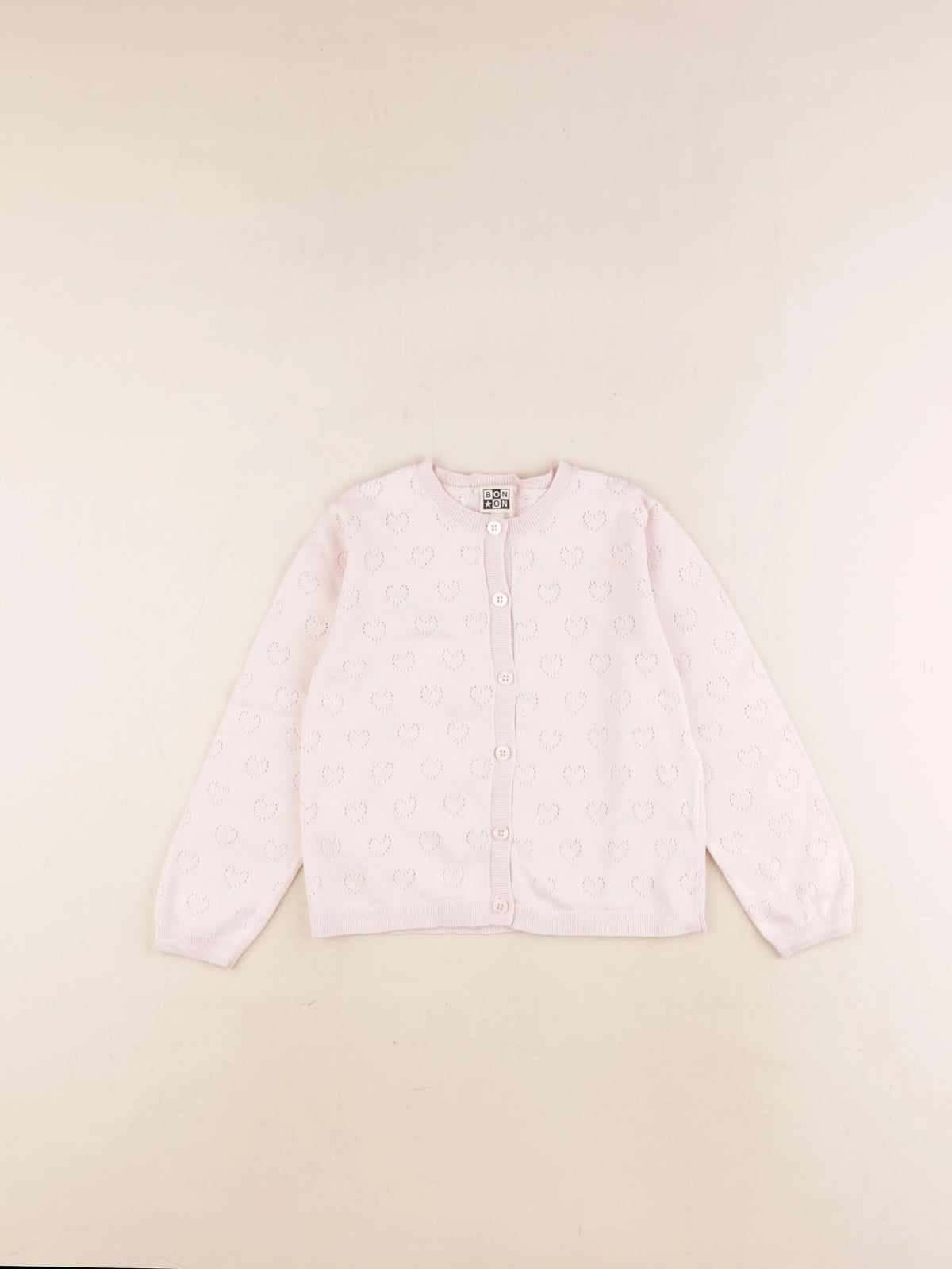 Bonton - gilet rose - 6 ans