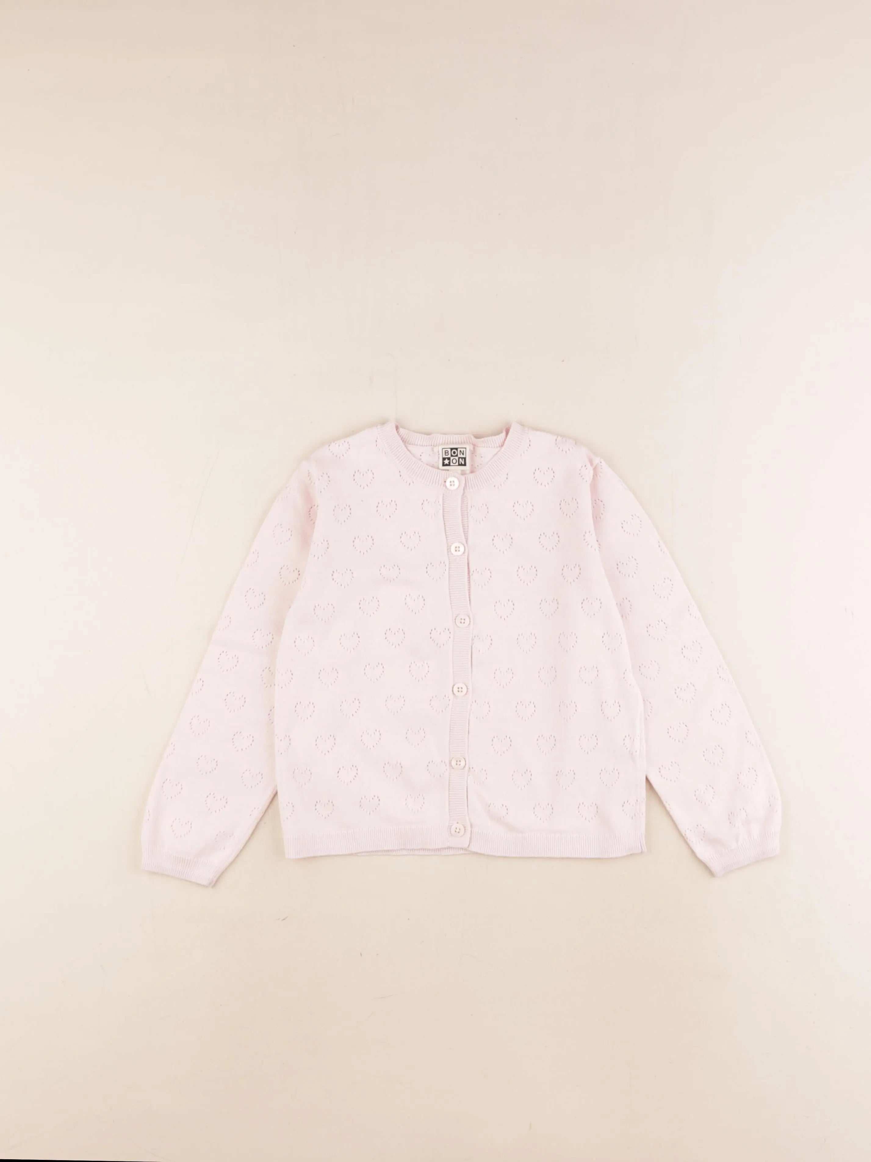 Bonton - gilet rose - 6 ans