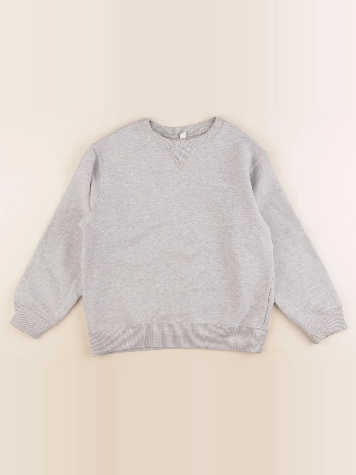 Uniqlo - sweat gris - 7/8 ans