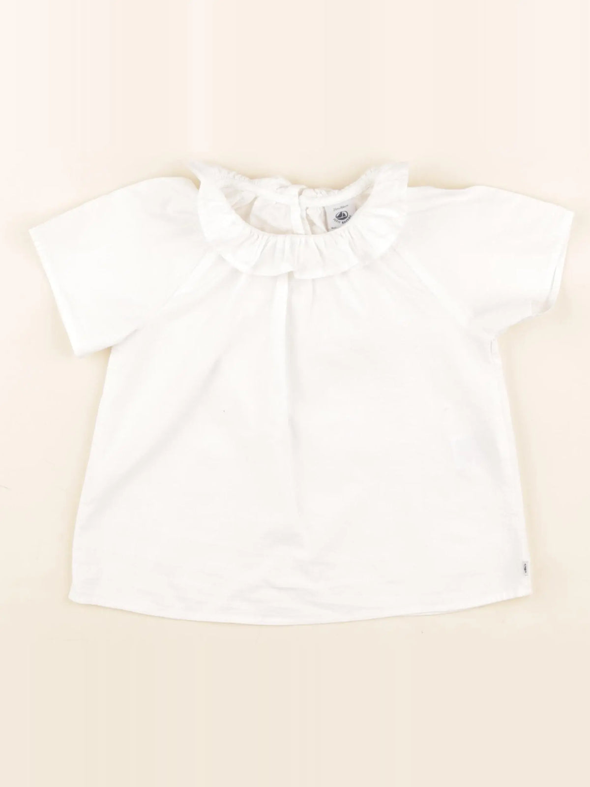 Petit Bateau - blouse blanc - 24 mois