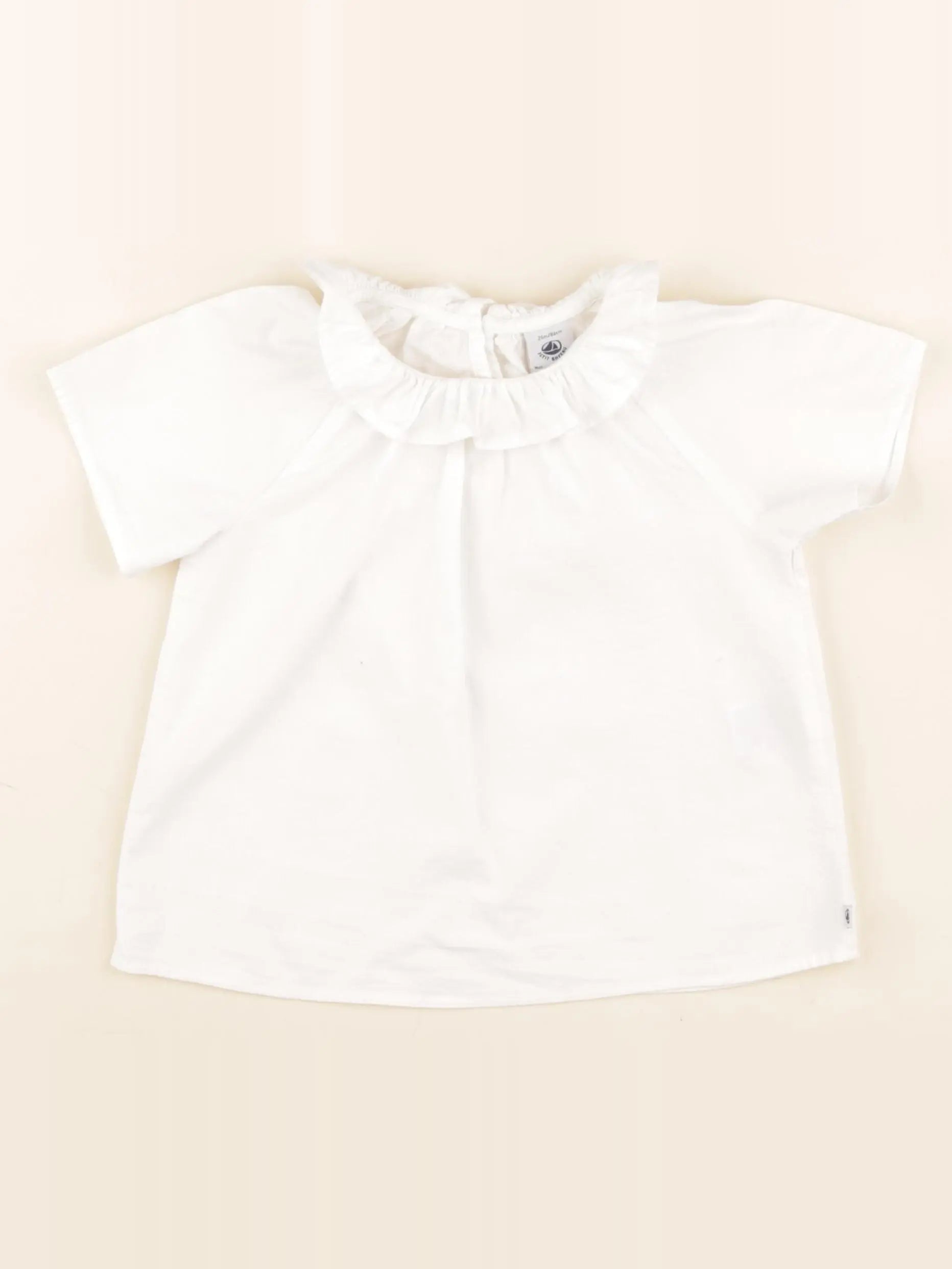 Petit Bateau - blouse blanc - 24 mois
