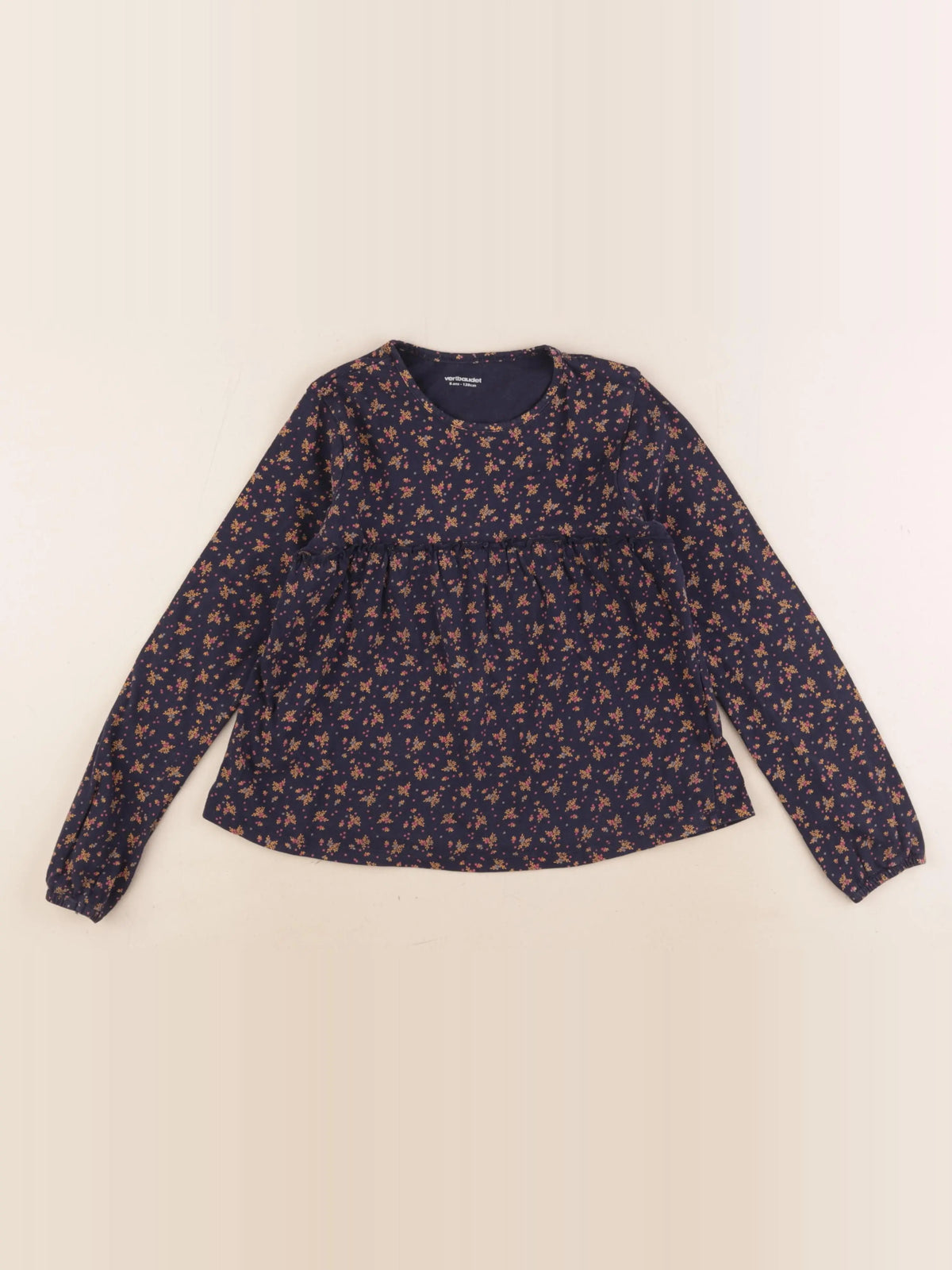 Vertbaudet - tee-shirt bleu - 8 ans