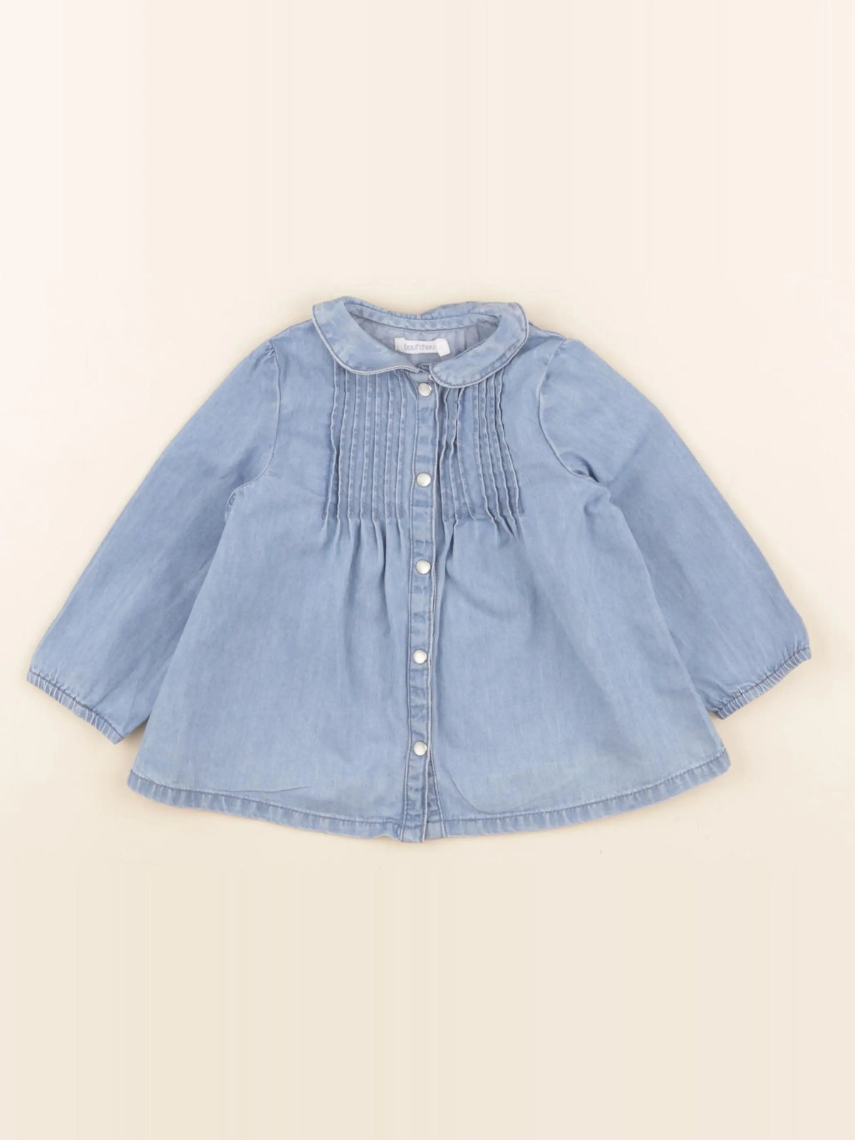 Boutchou - blouse bleu - 9 mois