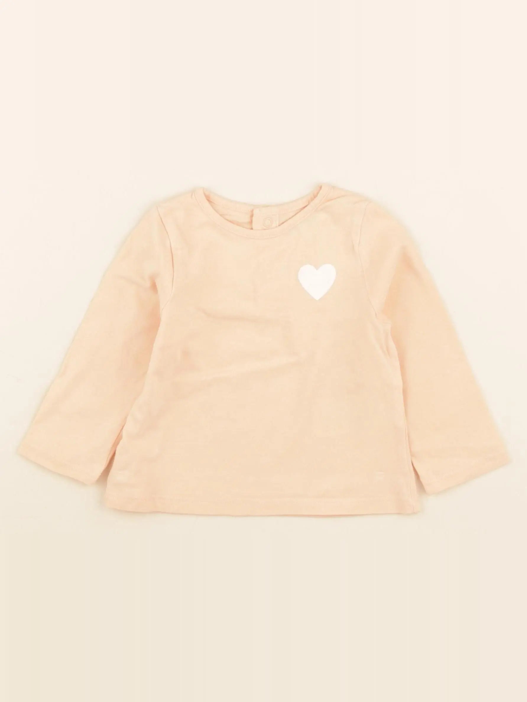 Vertbaudet - tee-shirt orange - 6 mois