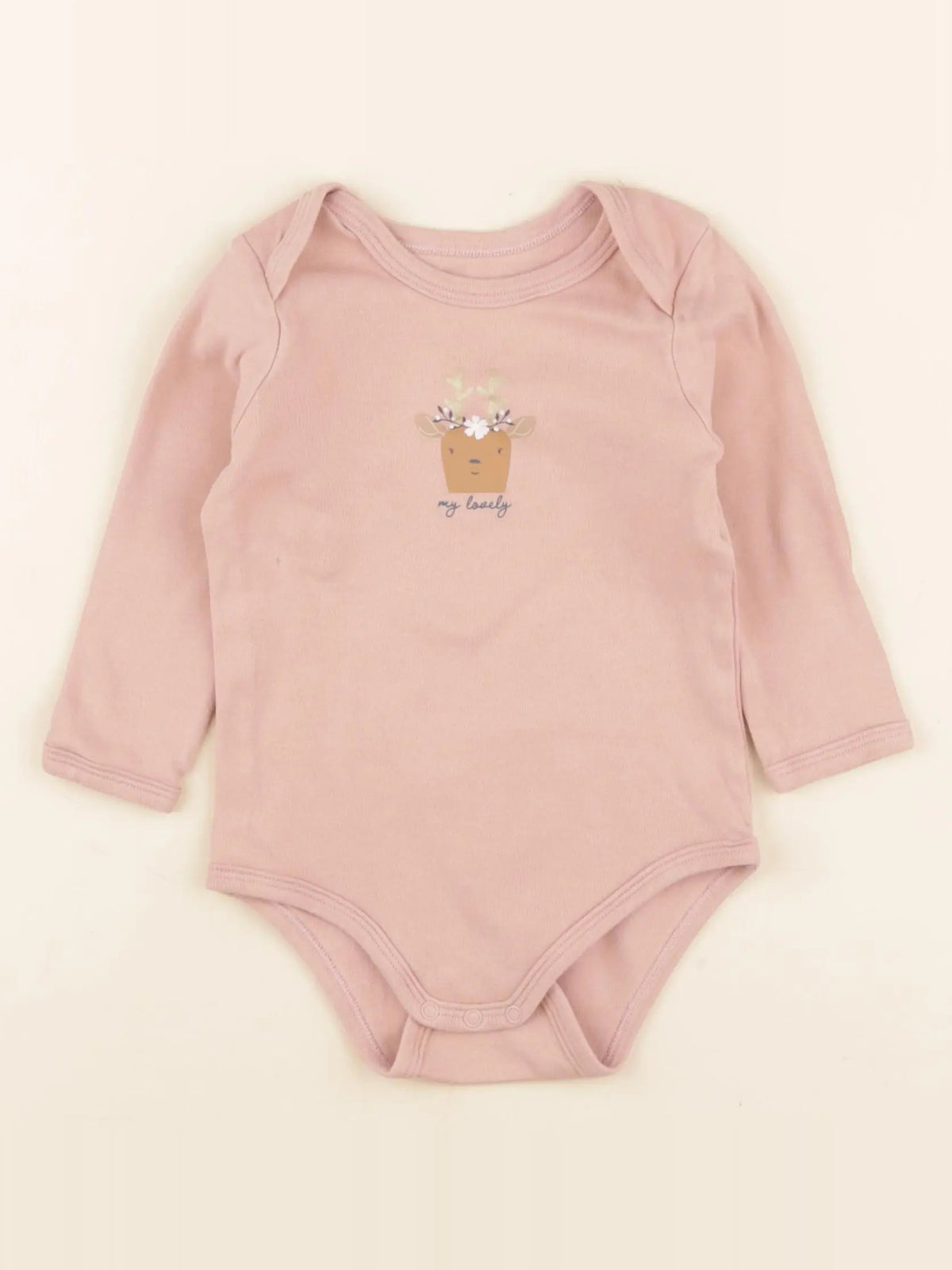 Vertbaudet - body rose - 18 mois