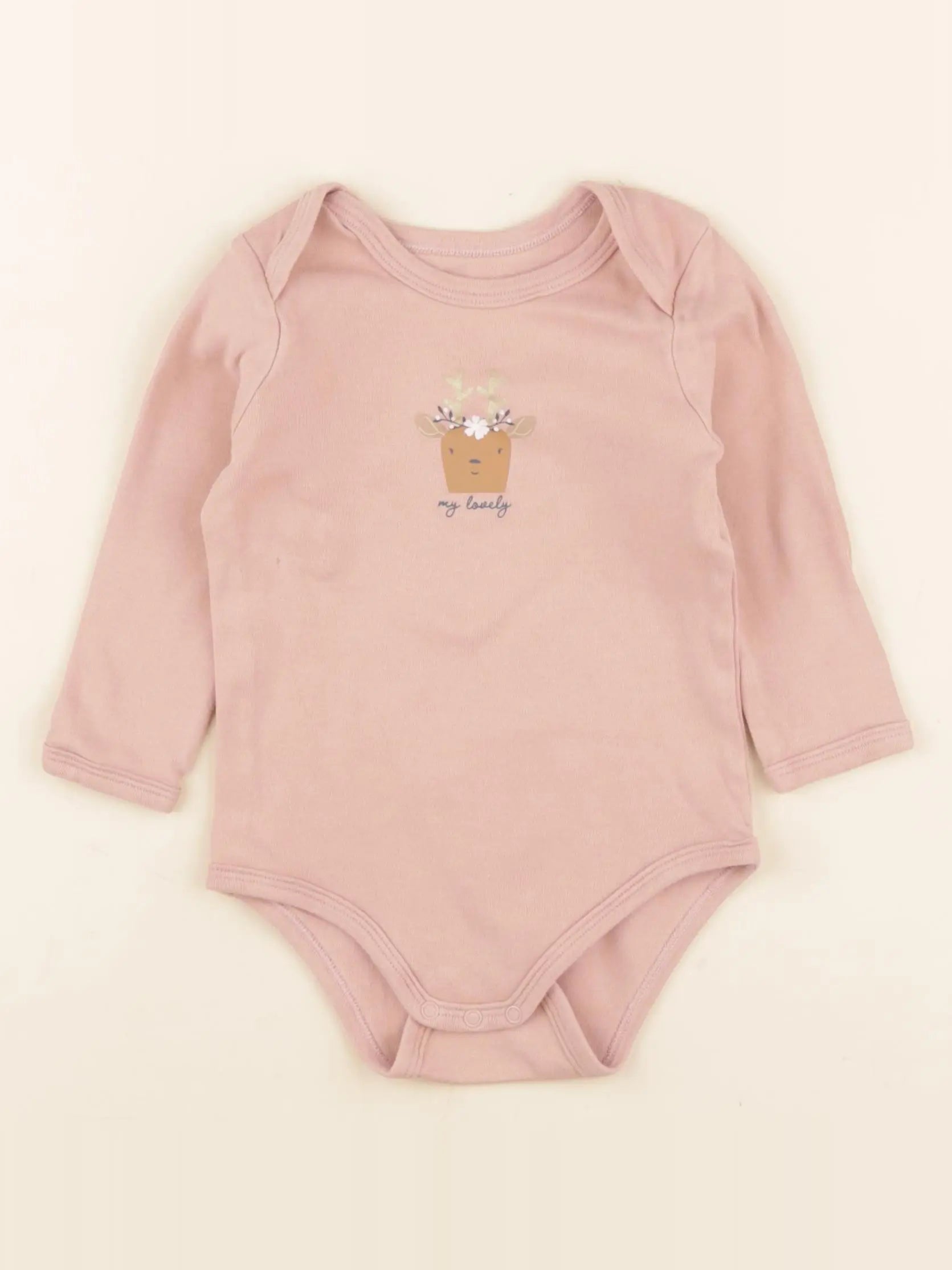 Vertbaudet - body rose - 18 mois