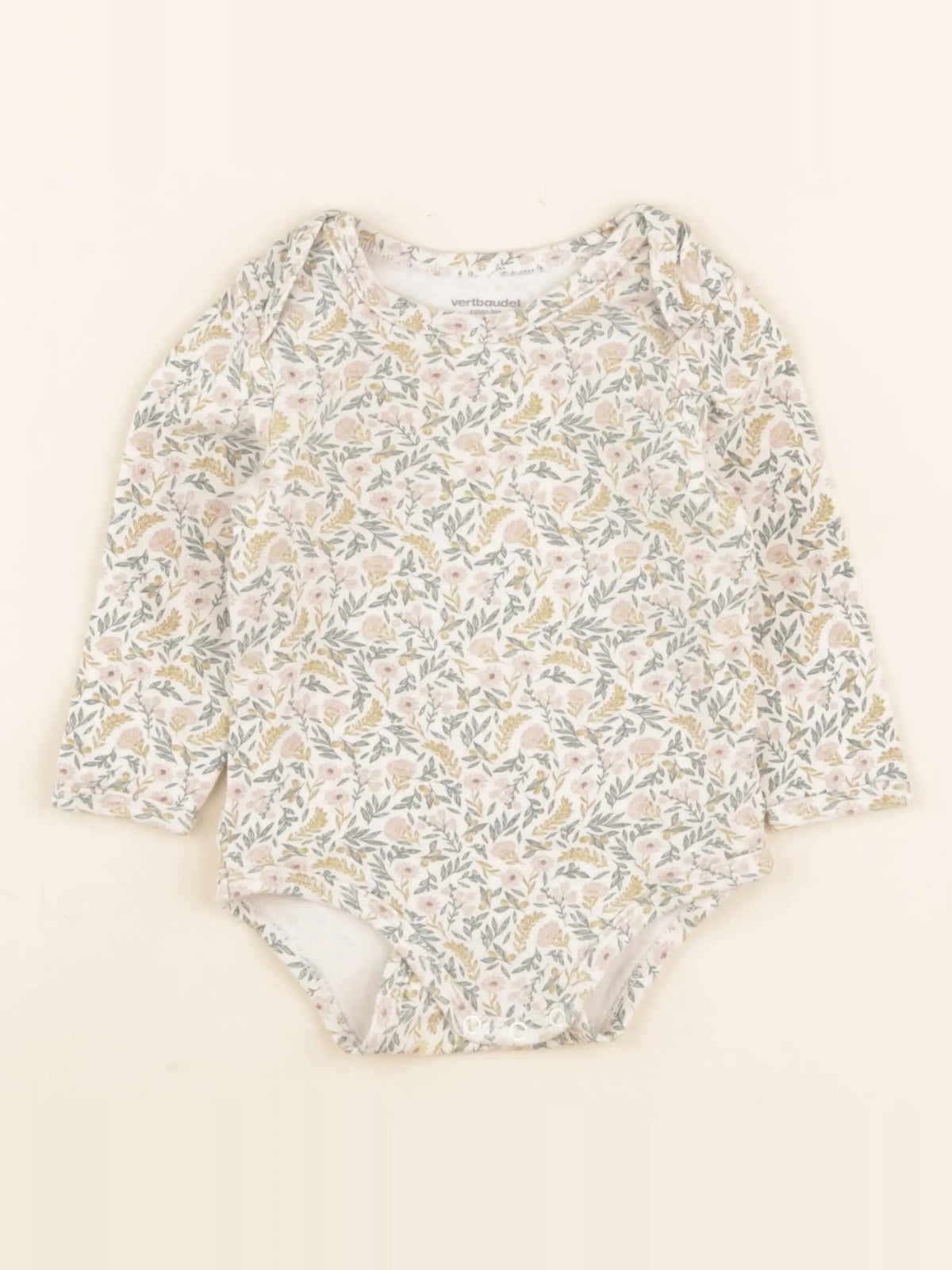 Vertbaudet - body beige, multicolore - 18 mois