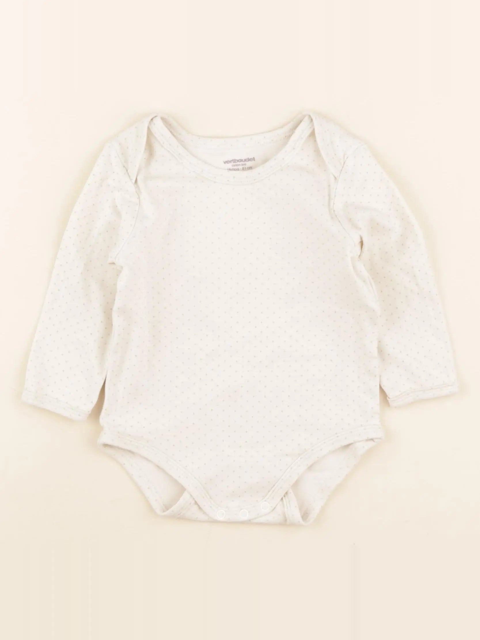 Vertbaudet - body beige - 18 mois