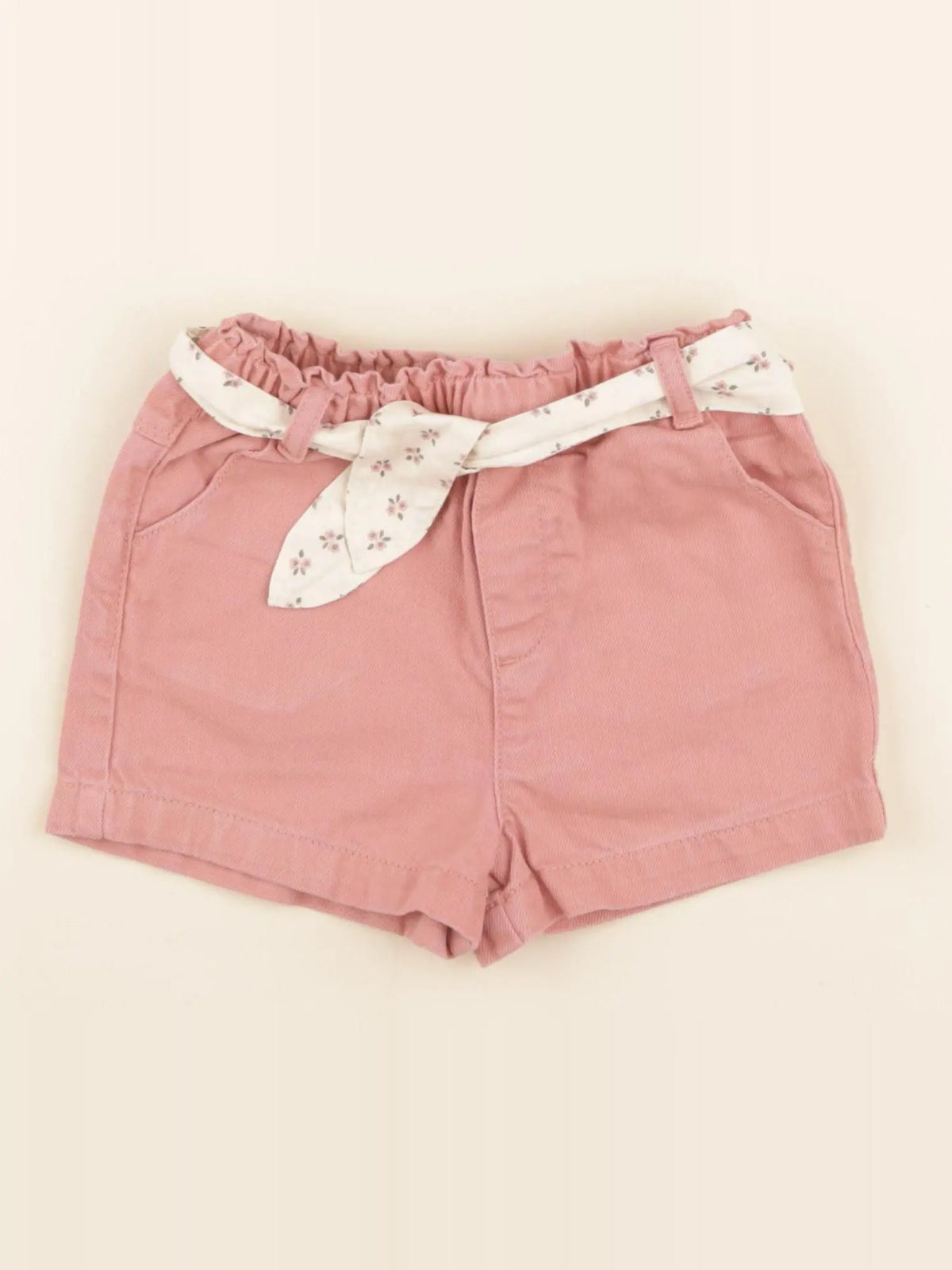 Vertbaudet - short rose - 24 mois