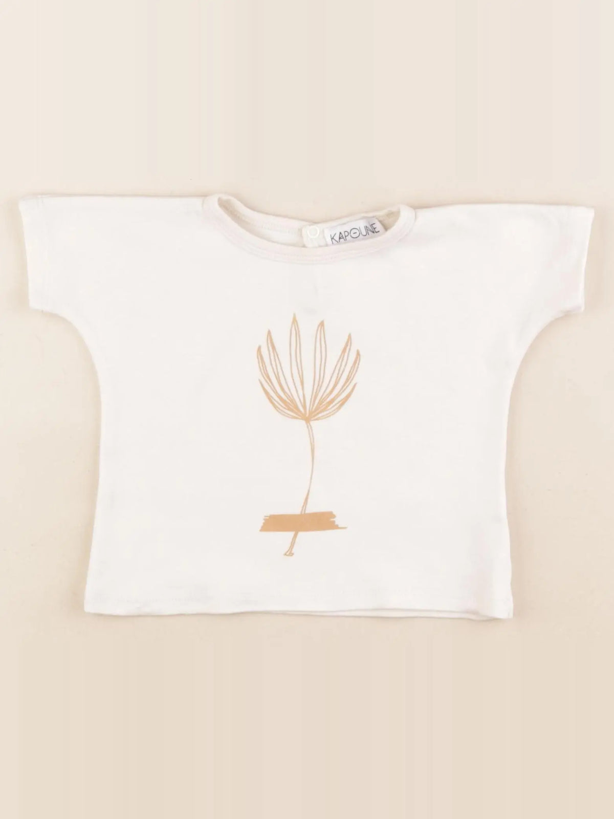 Kapoune - tee-shirt beige - 3 mois
