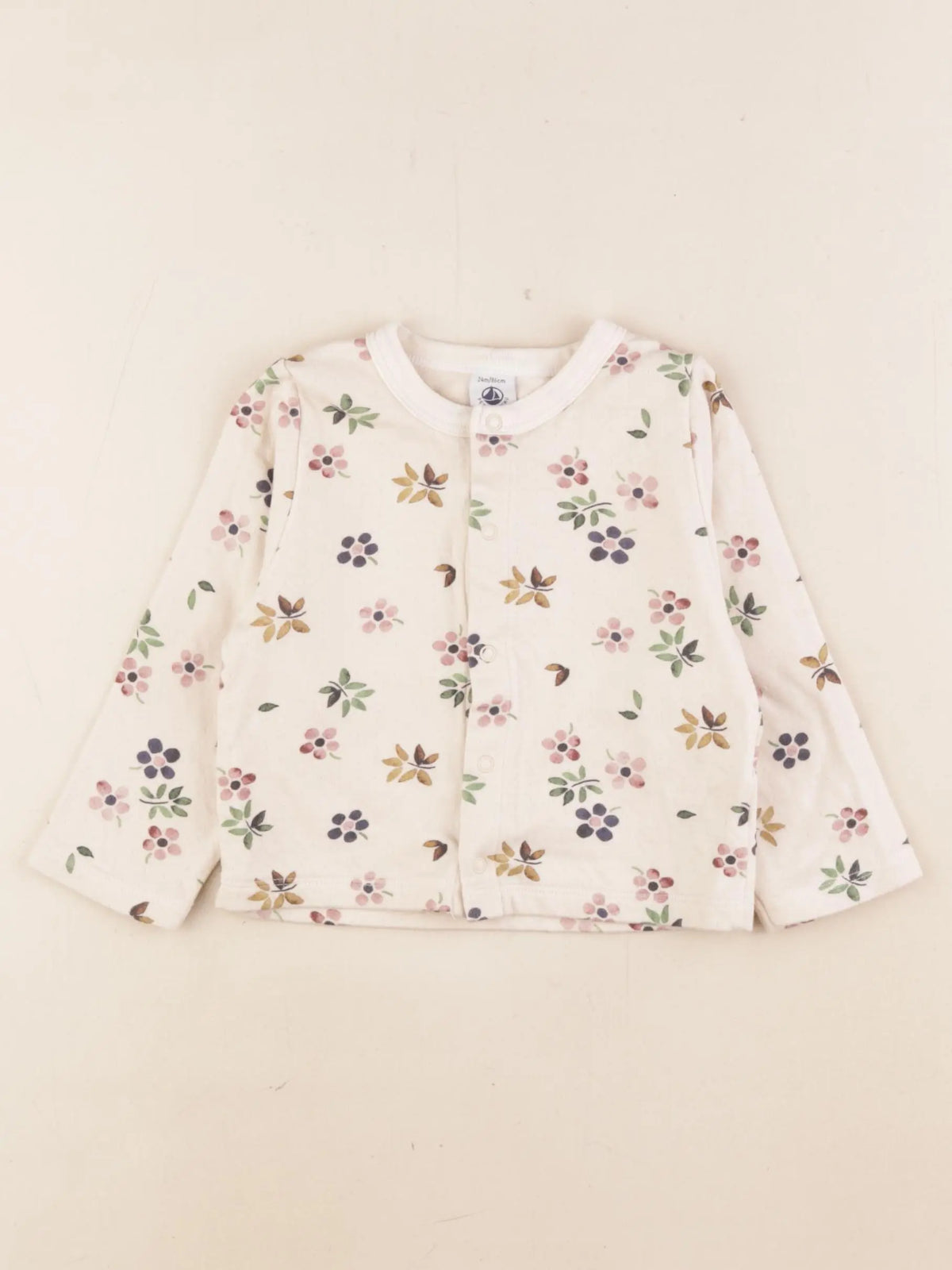 Petit Bateau - sweat beige - 24 mois