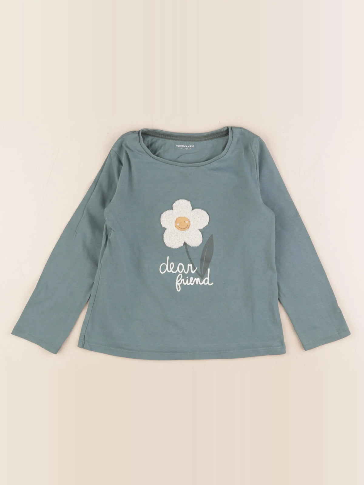 Vertbaudet - tee-shirt vert - 4 ans