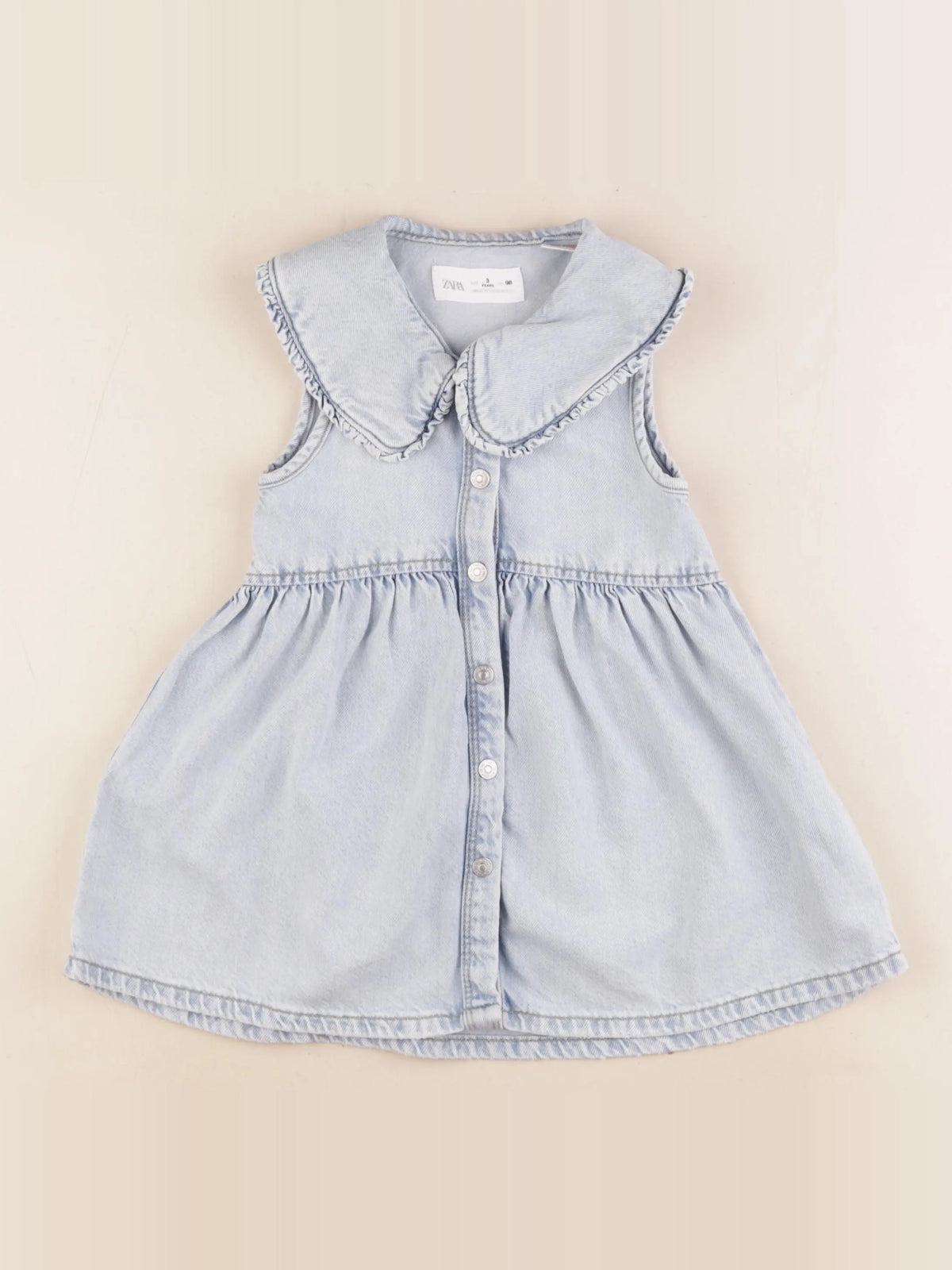 Zara - robe bleu - 3 ans