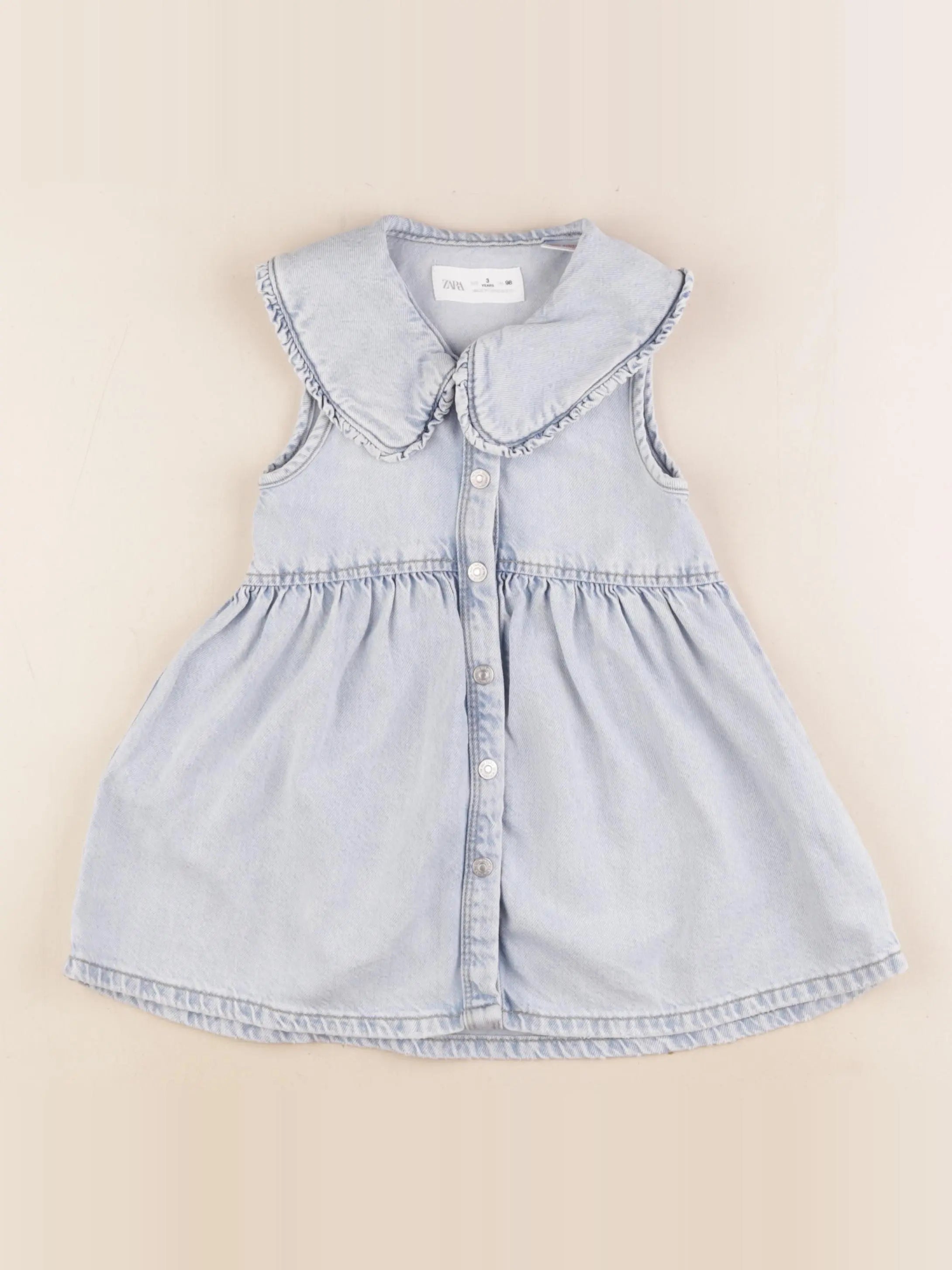 Zara - robe bleu - 3 ans